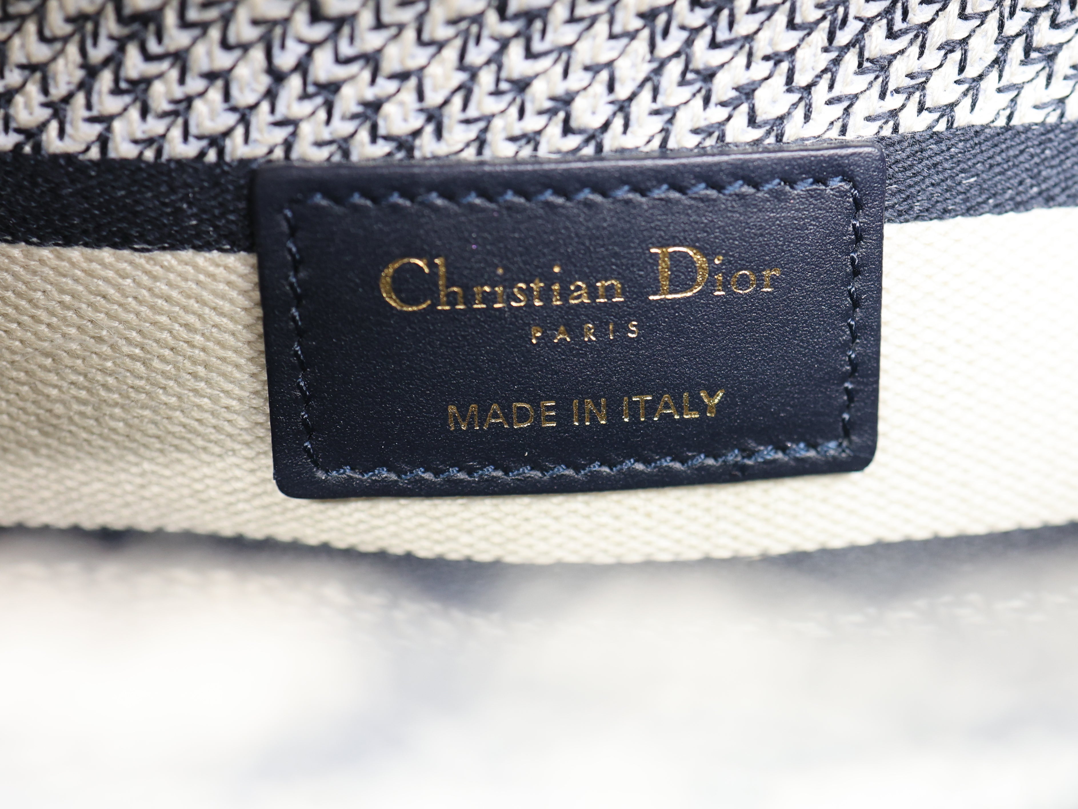 Christian Dior Toile de Jouy Embroidered Medium Lady D-Lite Blue
