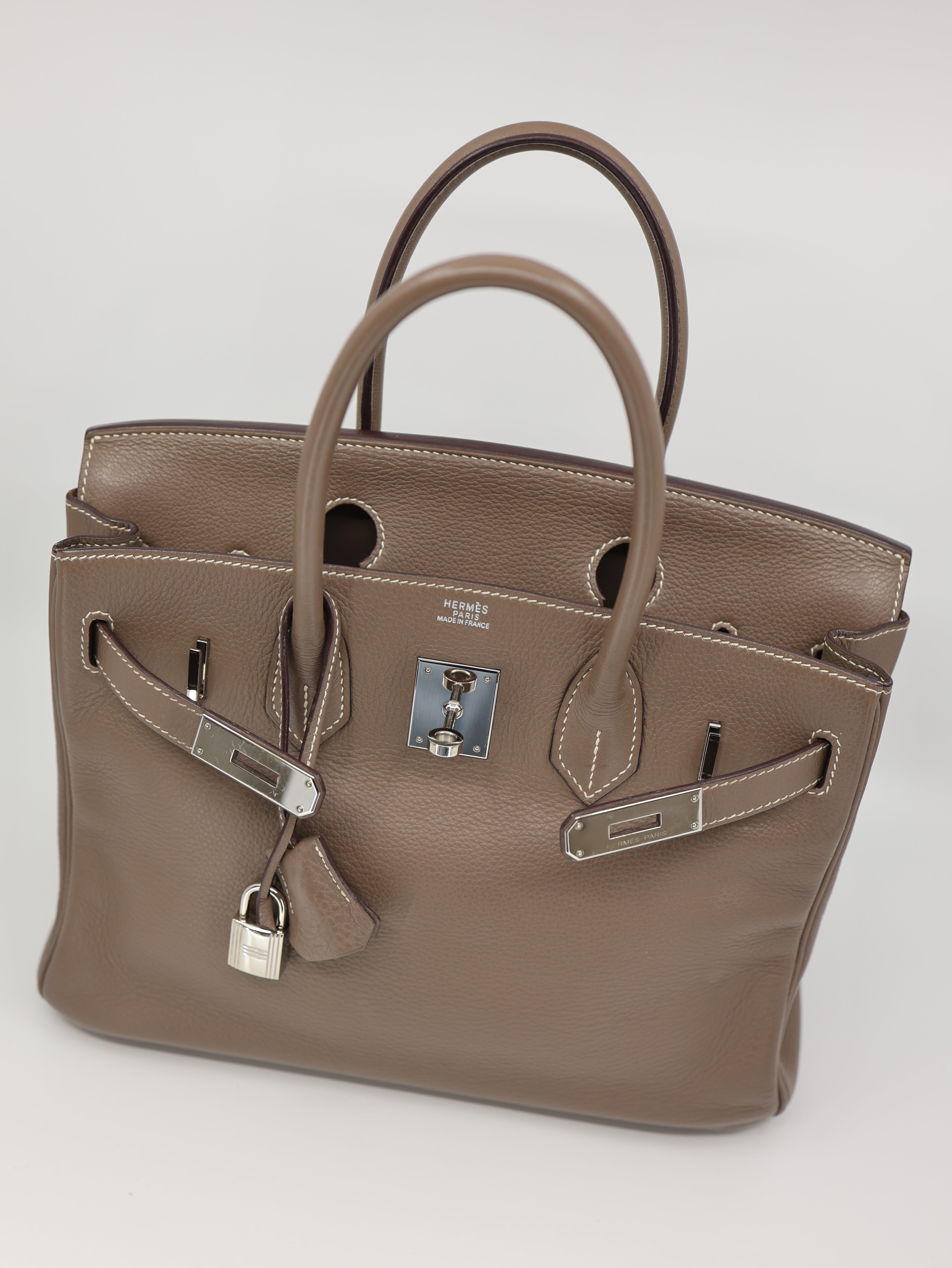 Birkin 30 Togo Etoupe Gray