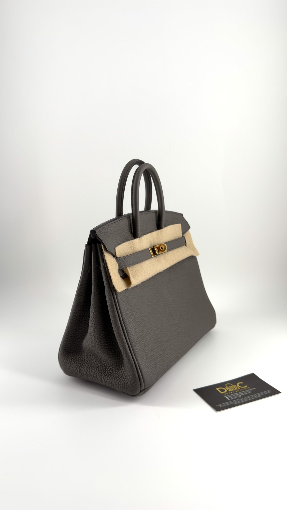 Hermes Togo Birkin 25 Etain