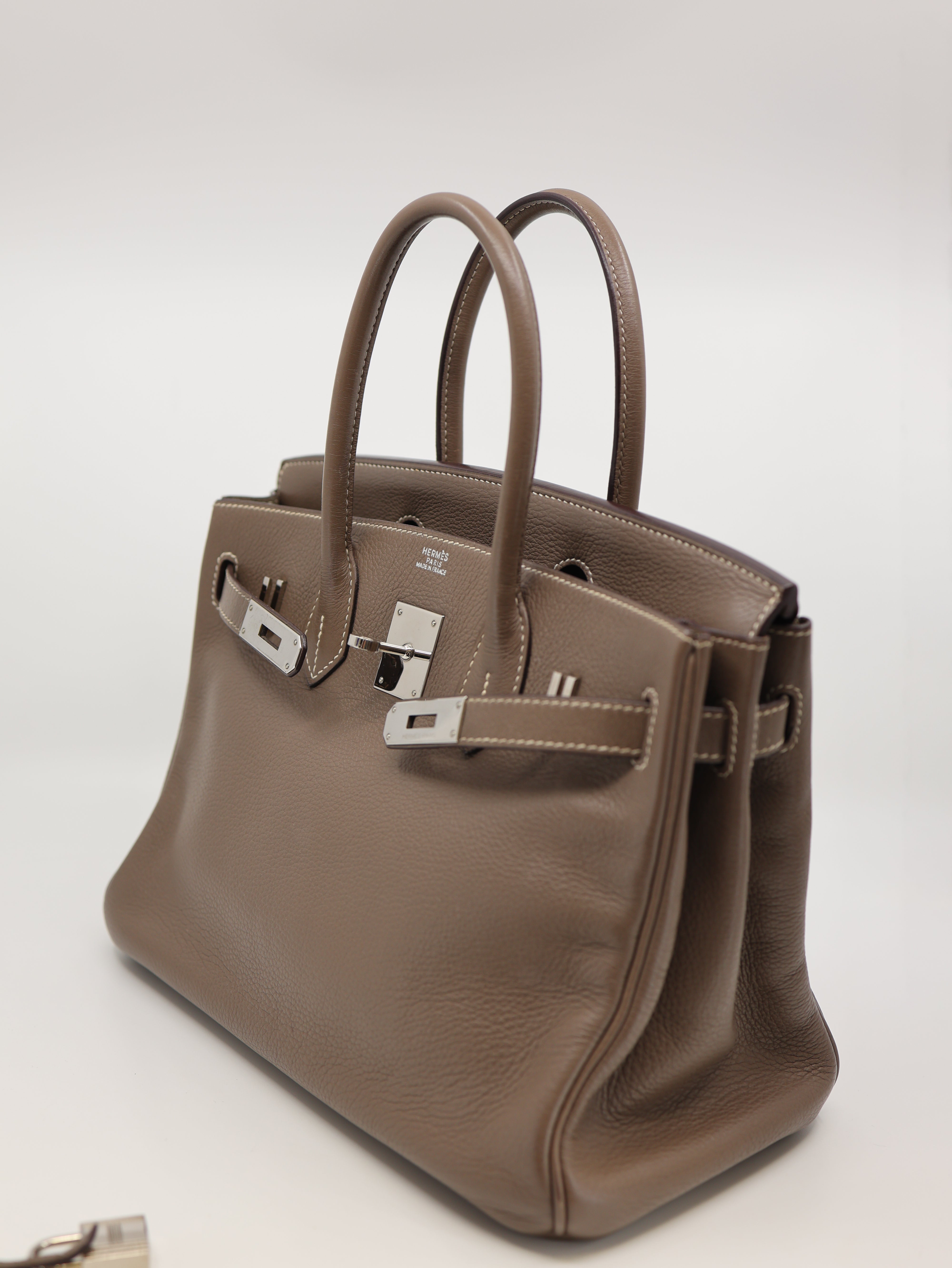 Birkin 30 Togo Etoupe Gray