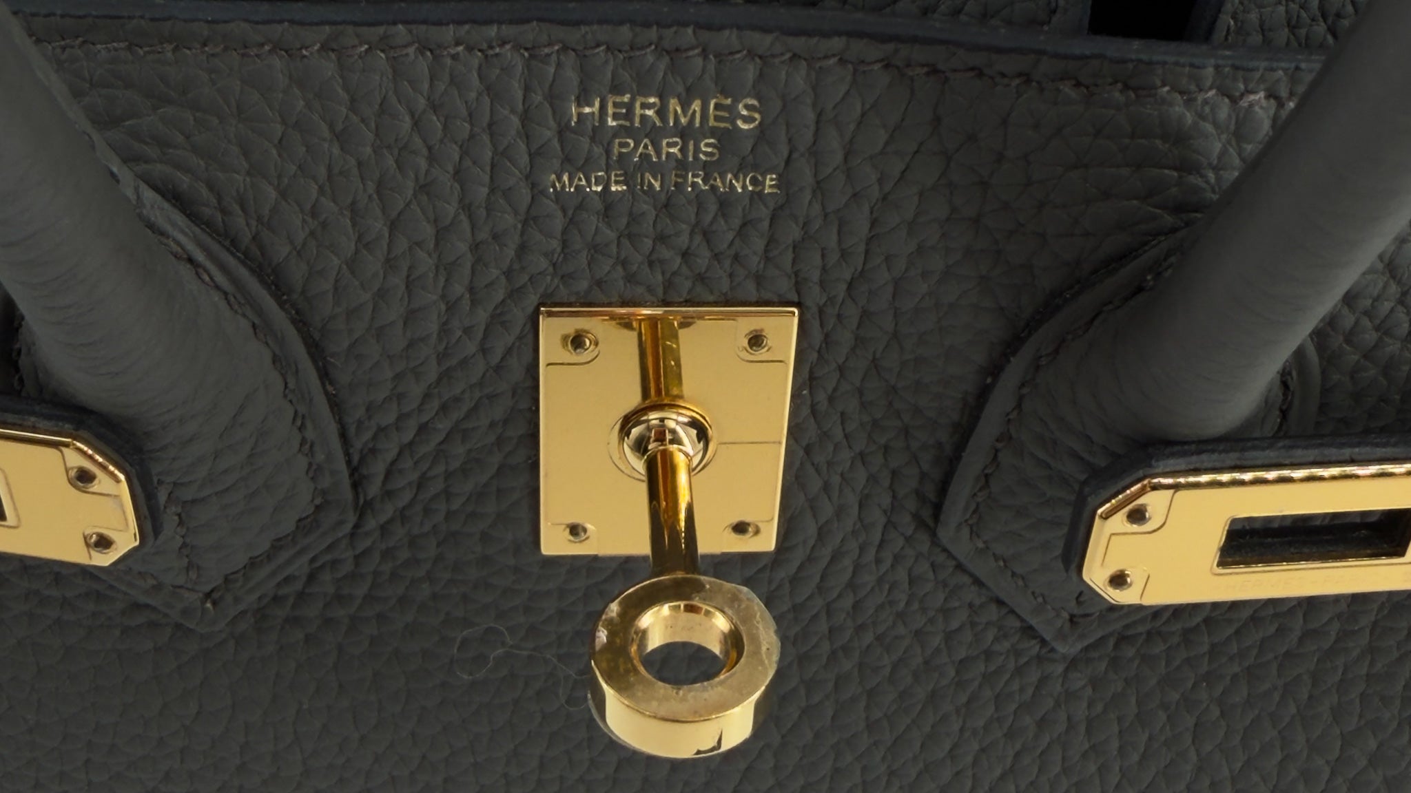 Hermes Togo Birkin 25 Etain