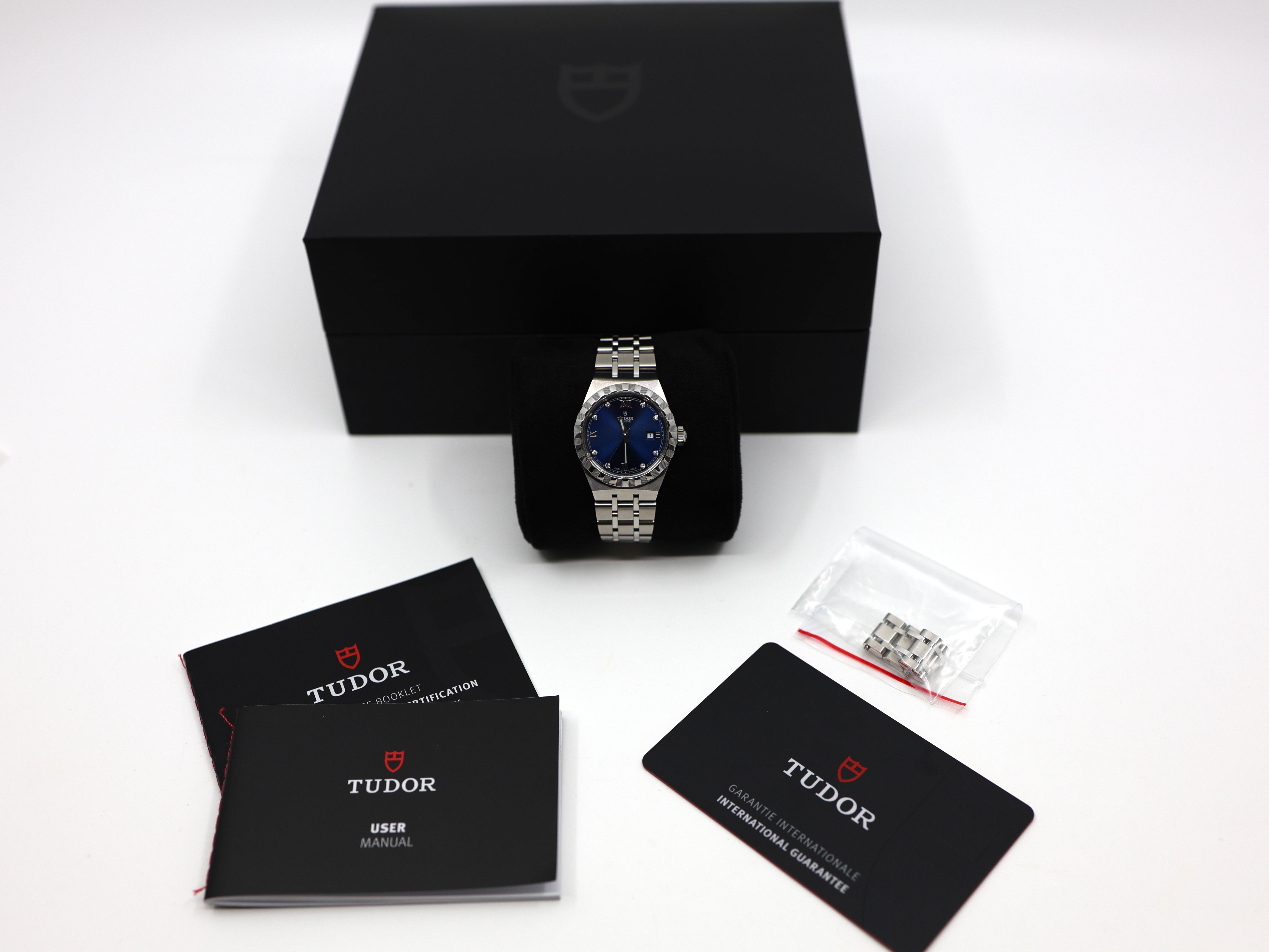 Tudor Royal Diamond Blue Sunray Dial Ladies Watch