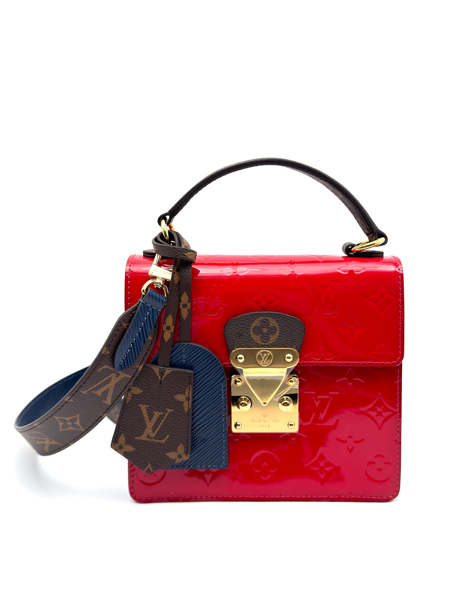 Louis Vuitton Vernis Epi Monogram Spring Street Scarlet