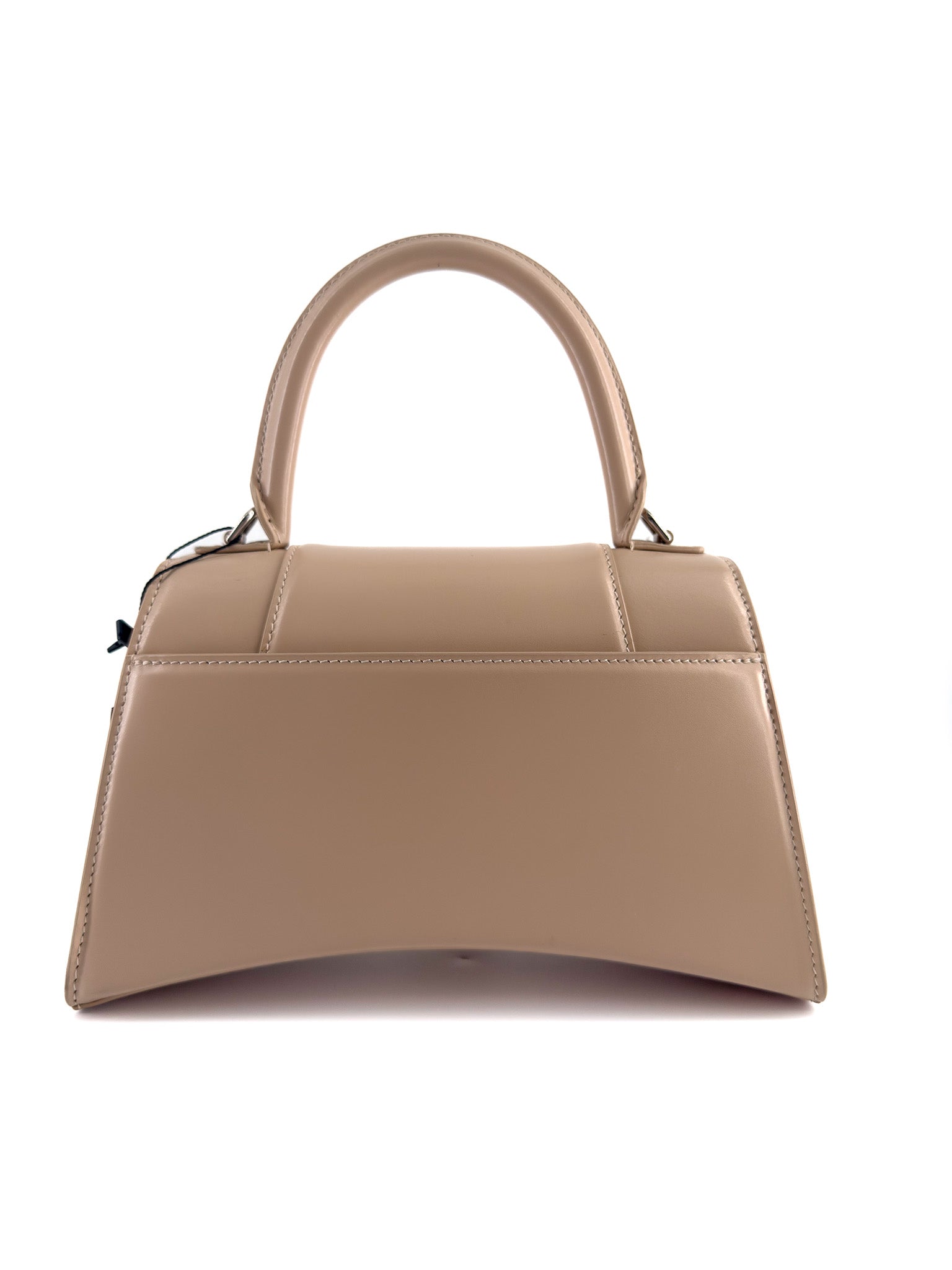 Balenciaga Beige Hourglass Small Leather top handle bag