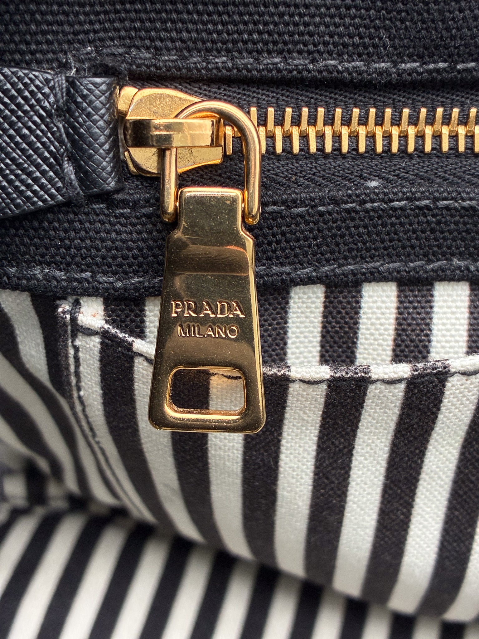 PRADA Small Canvas Canapa Logo Tote