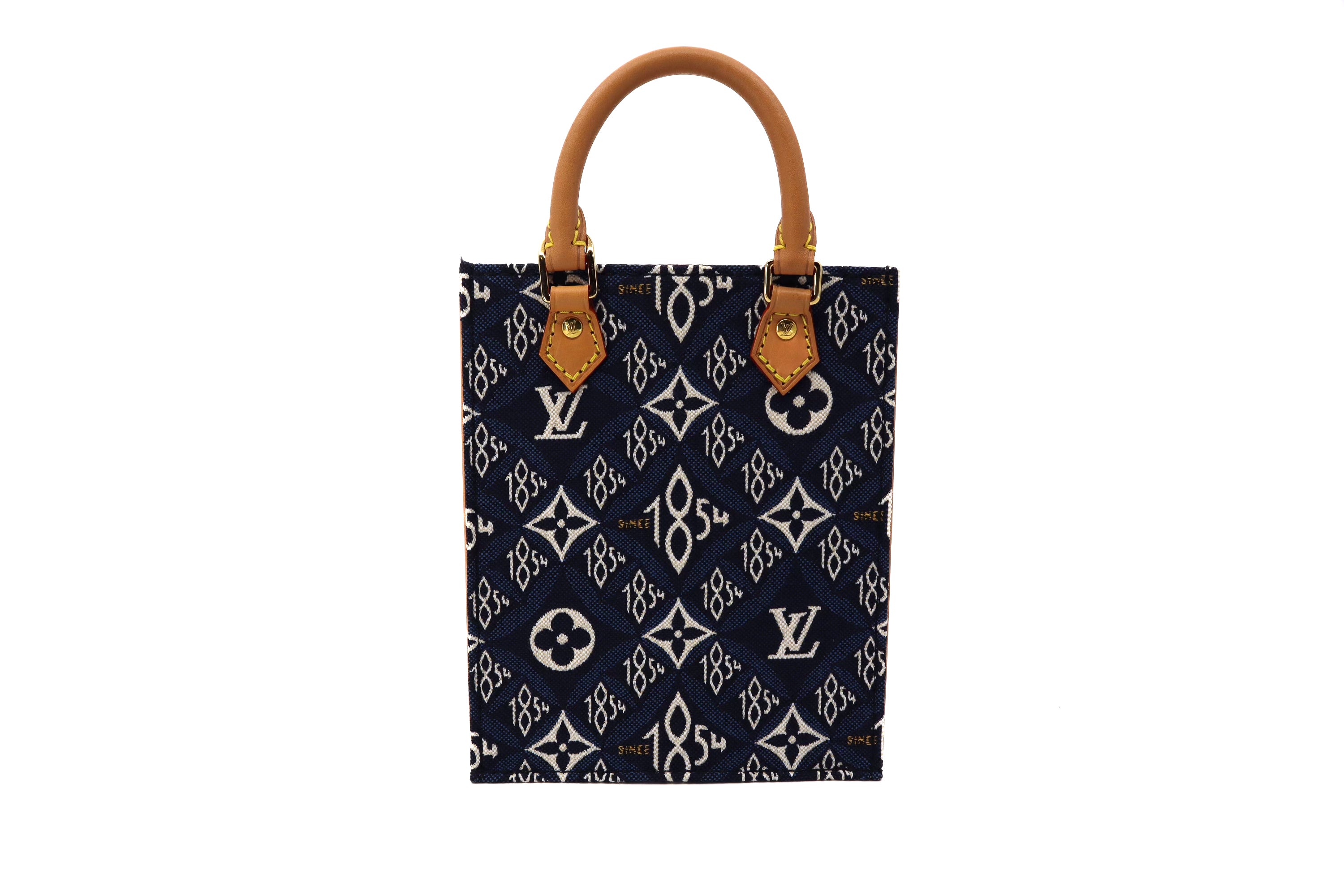 Louis Vuitton Jacquard Since 1854 Petit Sac Plat Denim Blue
