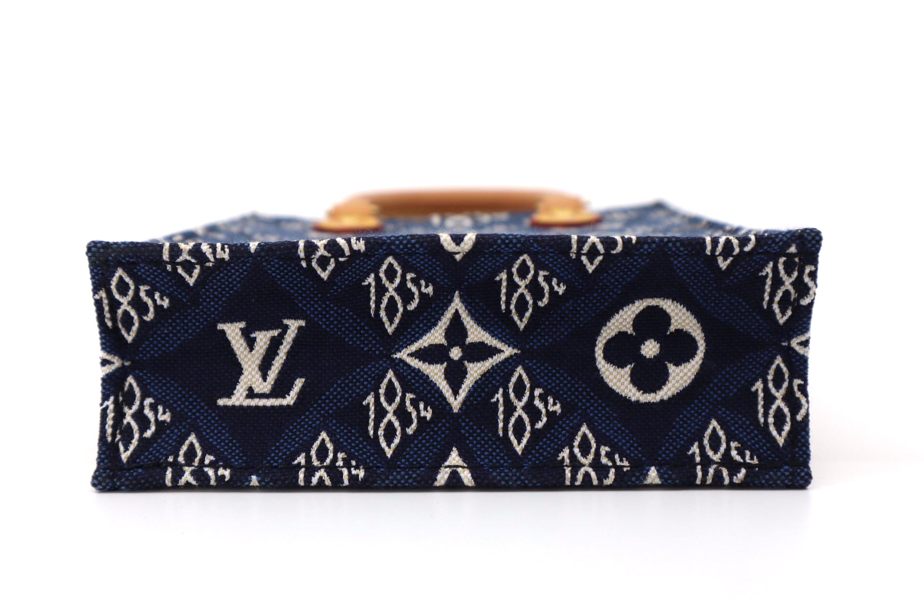 Louis Vuitton Jacquard Since 1854 Petit Sac Plat Denim Blue