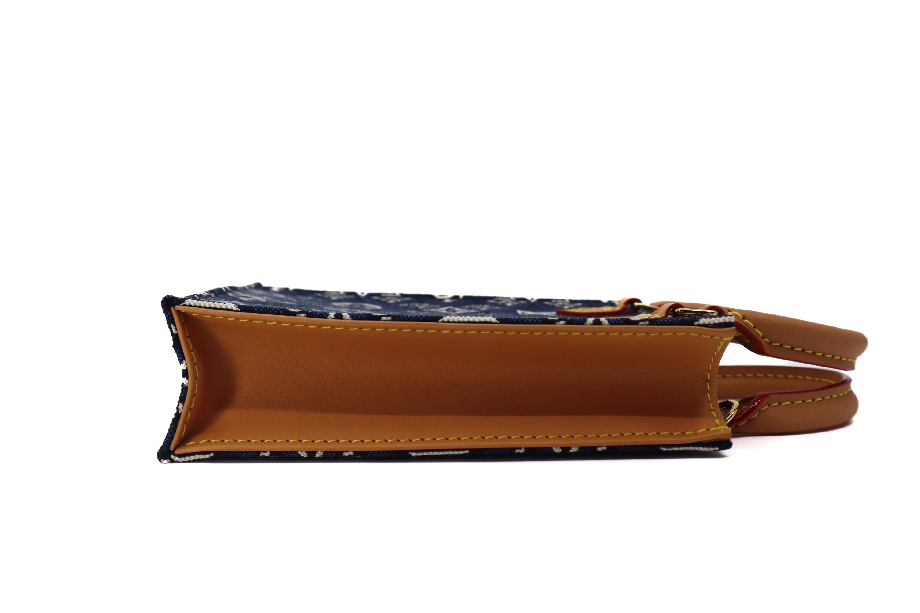 Louis Vuitton Jacquard Since 1854 Petit Sac Plat Denim Blue