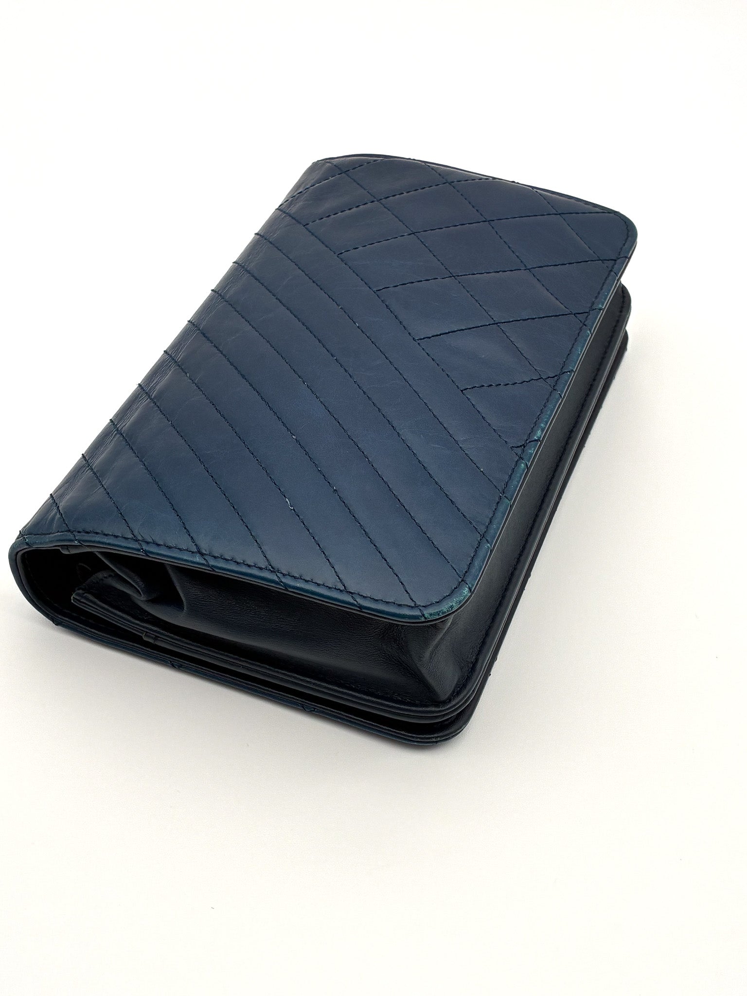 Chanel Coco Boy Wallet on Chain Quilted Aged Calfskin
