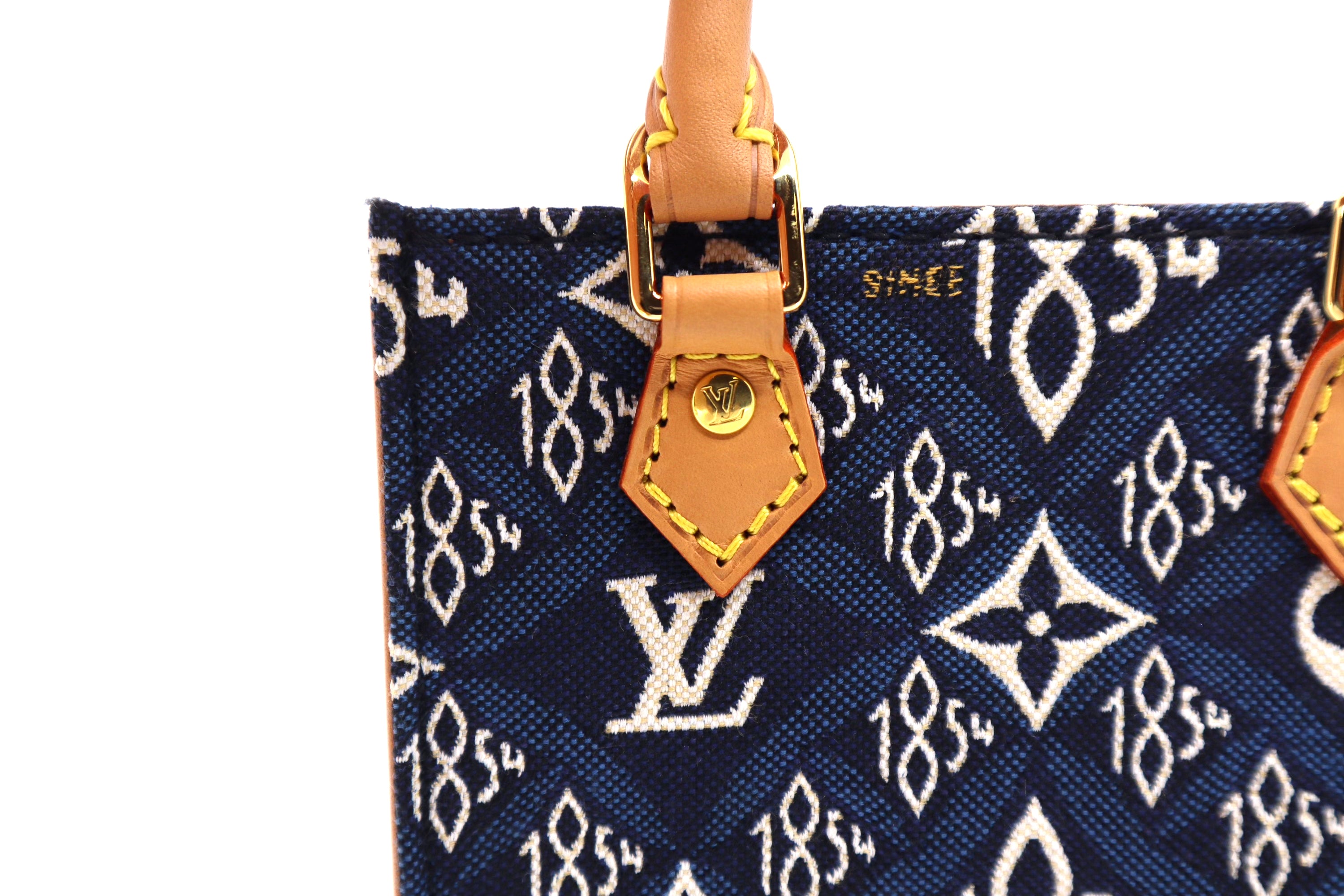 Louis Vuitton Jacquard Since 1854 Petit Sac Plat Denim Blue