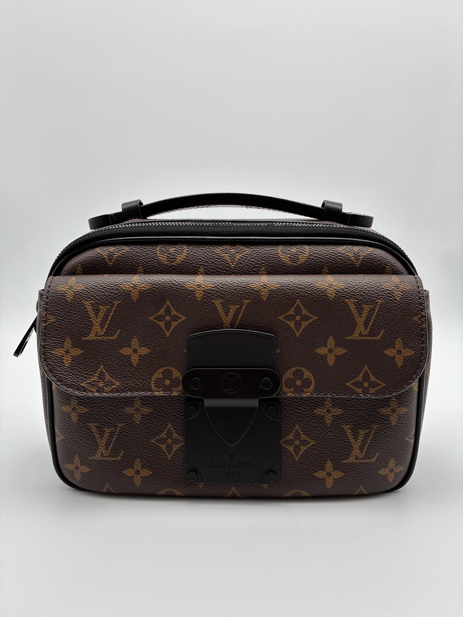 Louis Vuitton Monogram Macassar S Lock Messenger