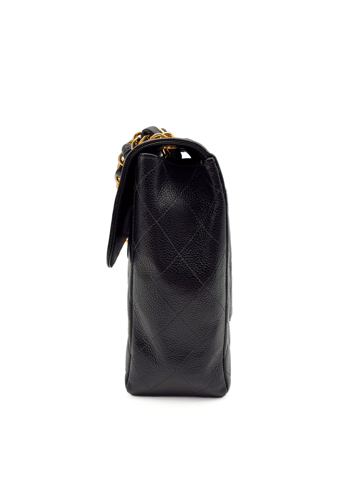 Chanel Jumbo Single Flap Caviar 24k GHW