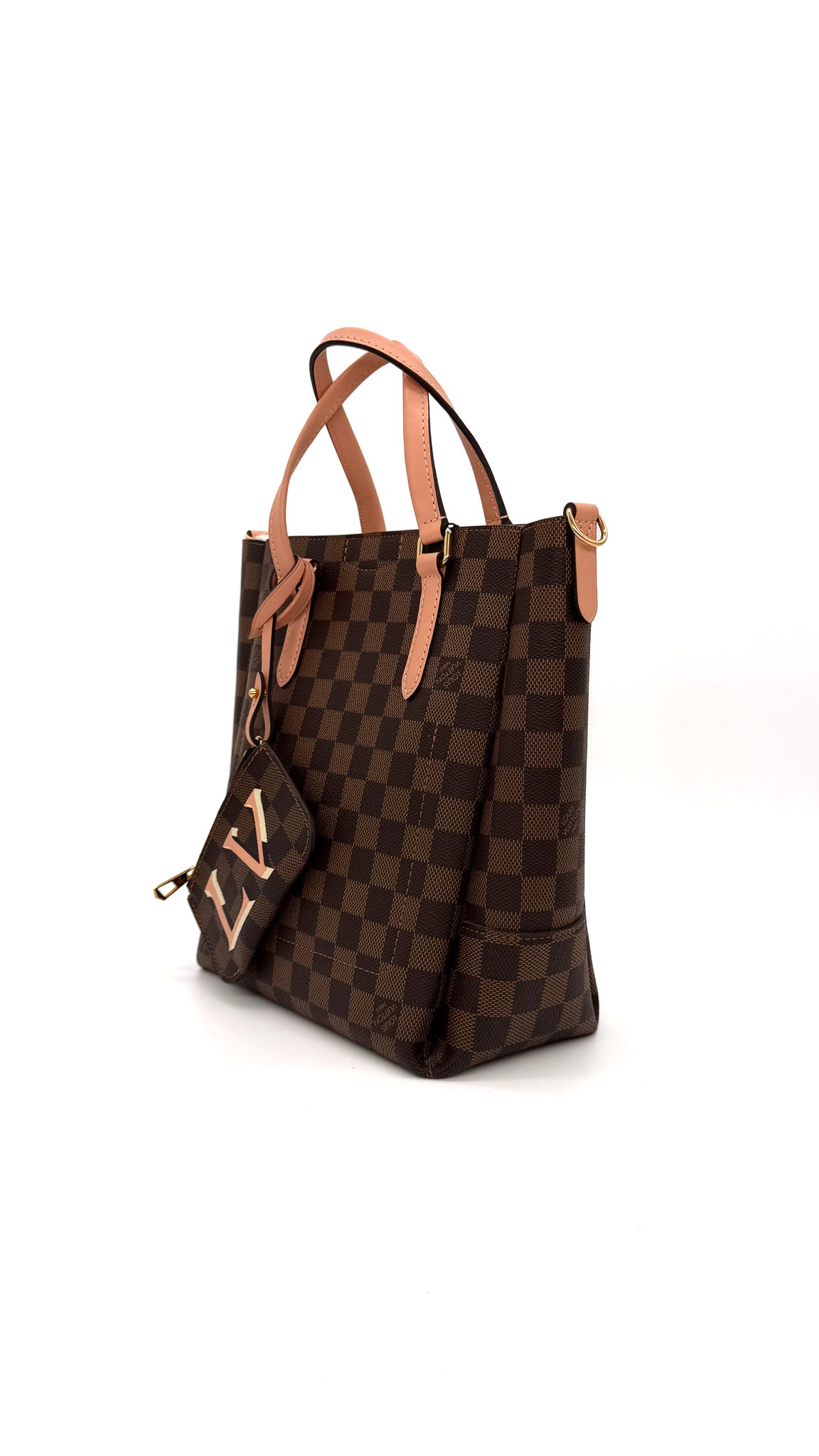 Louis Vuitton Damier Ebene Belmont PM Venus Pink
