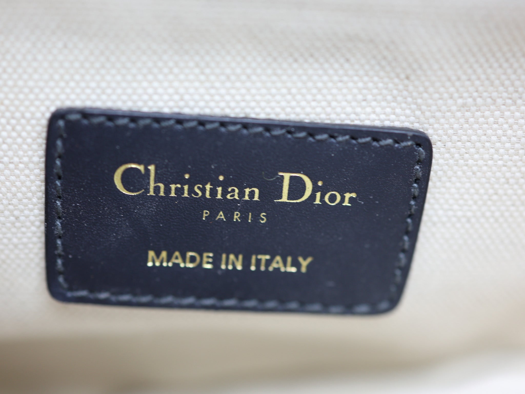 Christian Dior Blue Oblique Canvas Dior Saddle Bag