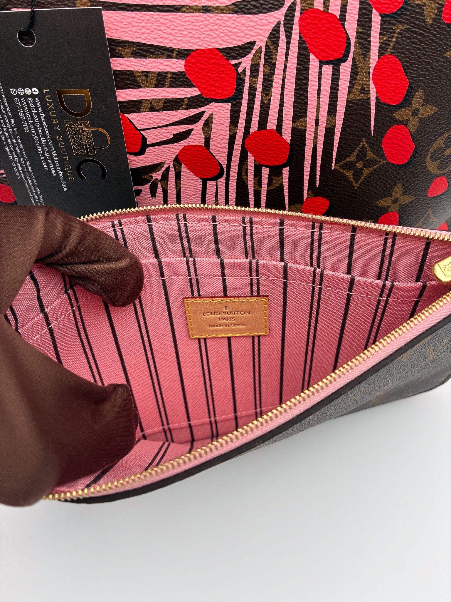 Louis Vuitton Jungle Tots Neverfull MM Tote
