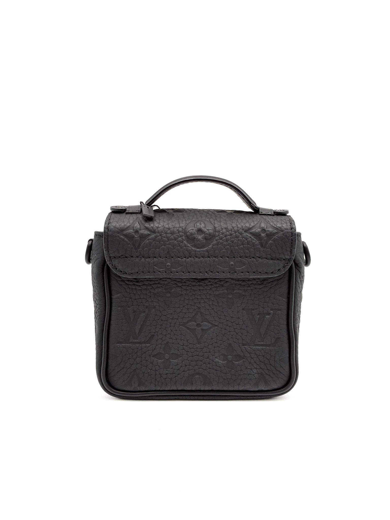 Louis Vuitton Black Pico S-Lock in Embossed Taurillon Monogram Leather