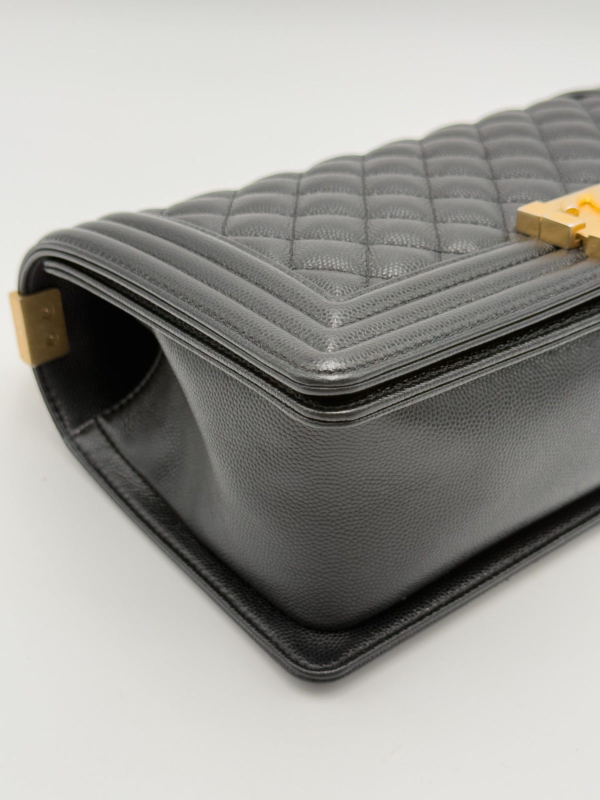 Chanel Medium Boy Flap Black Caviar Quilted