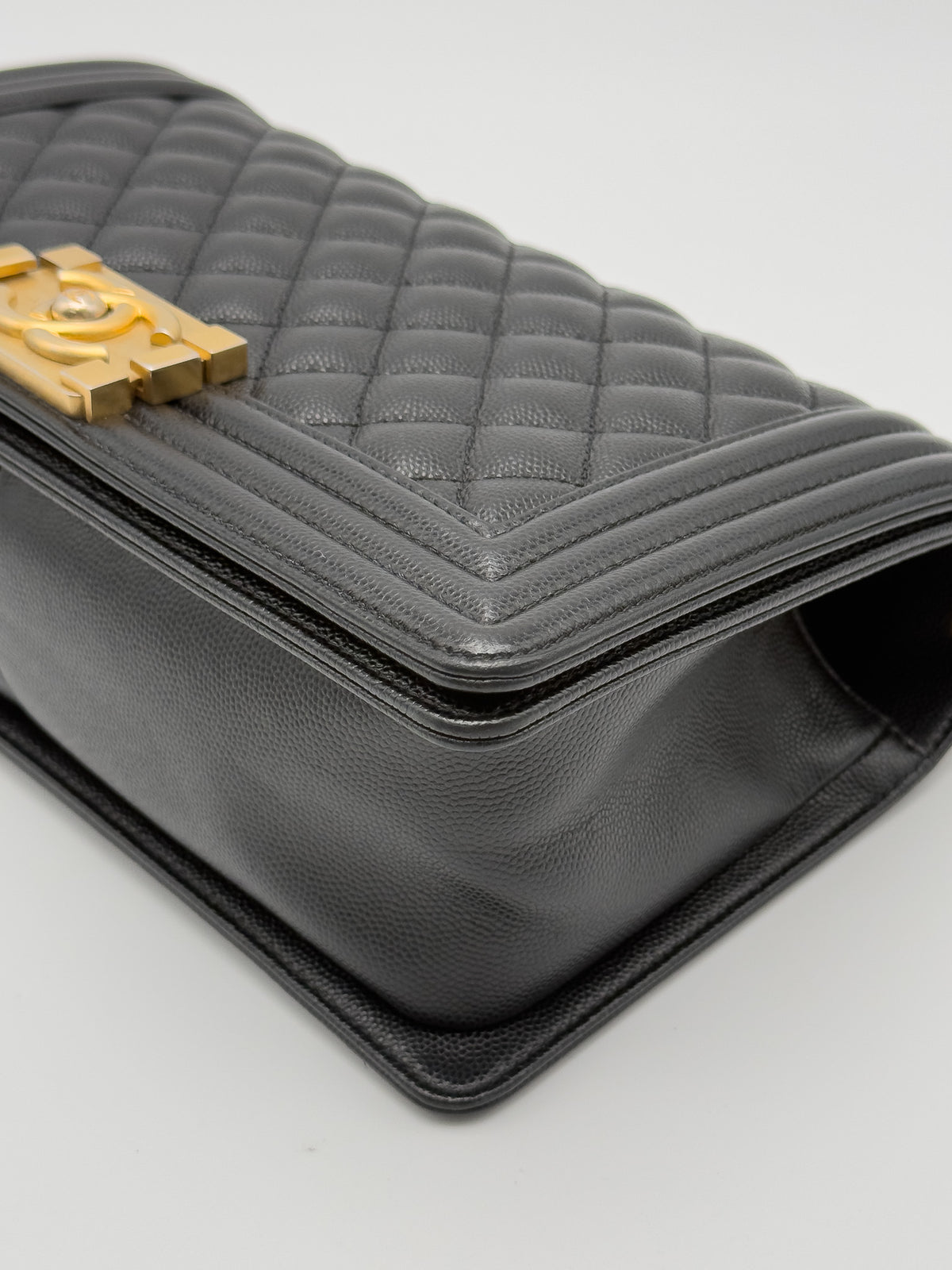 Chanel Medium Boy Flap Black Caviar Quilted