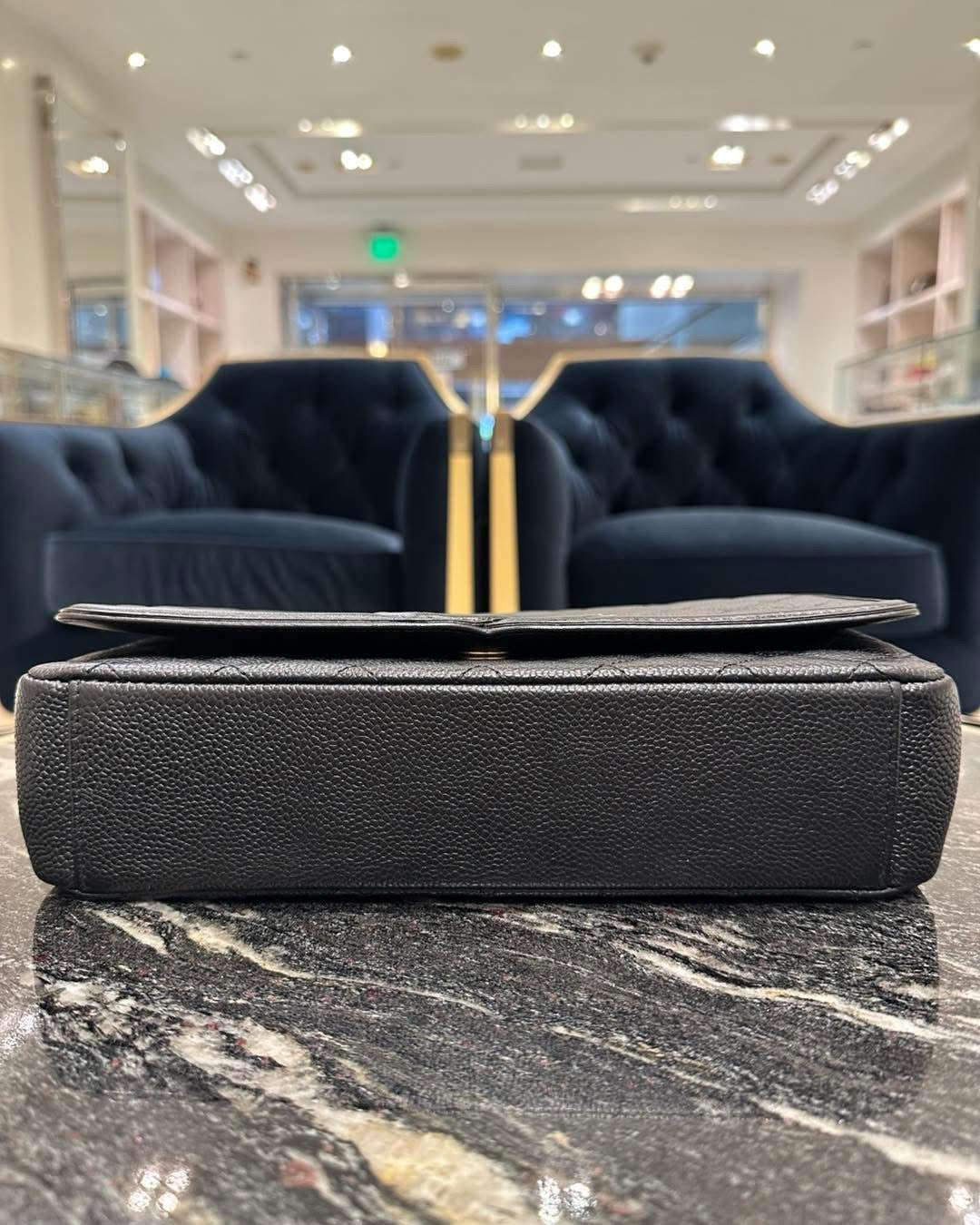 Chanel Caviar Quilted Medium CC Filigree Flap Black