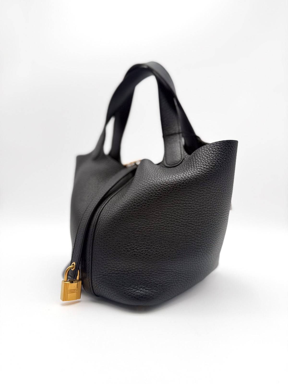 Hermes PicotIn Lock 18 Noir GHW