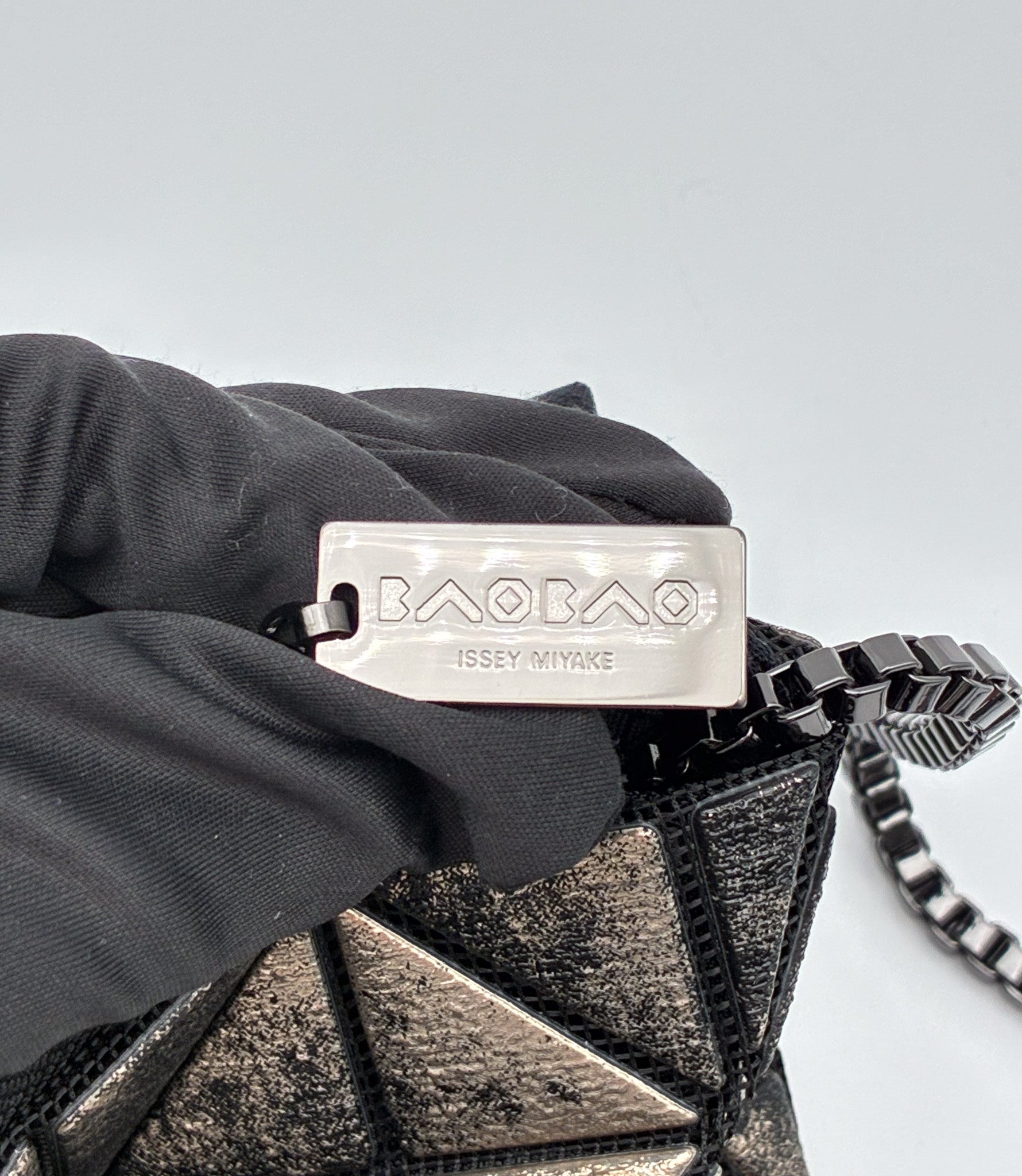 Issey Miyake platinum nebula crossbody bag