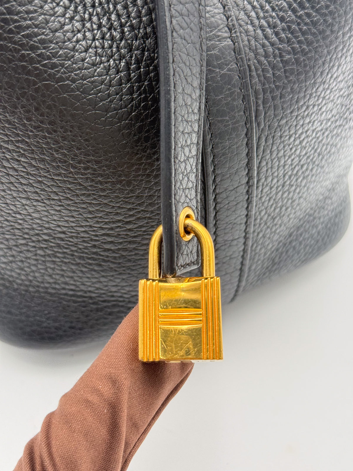 Hermes PicotIn Lock 18 Noir GHW