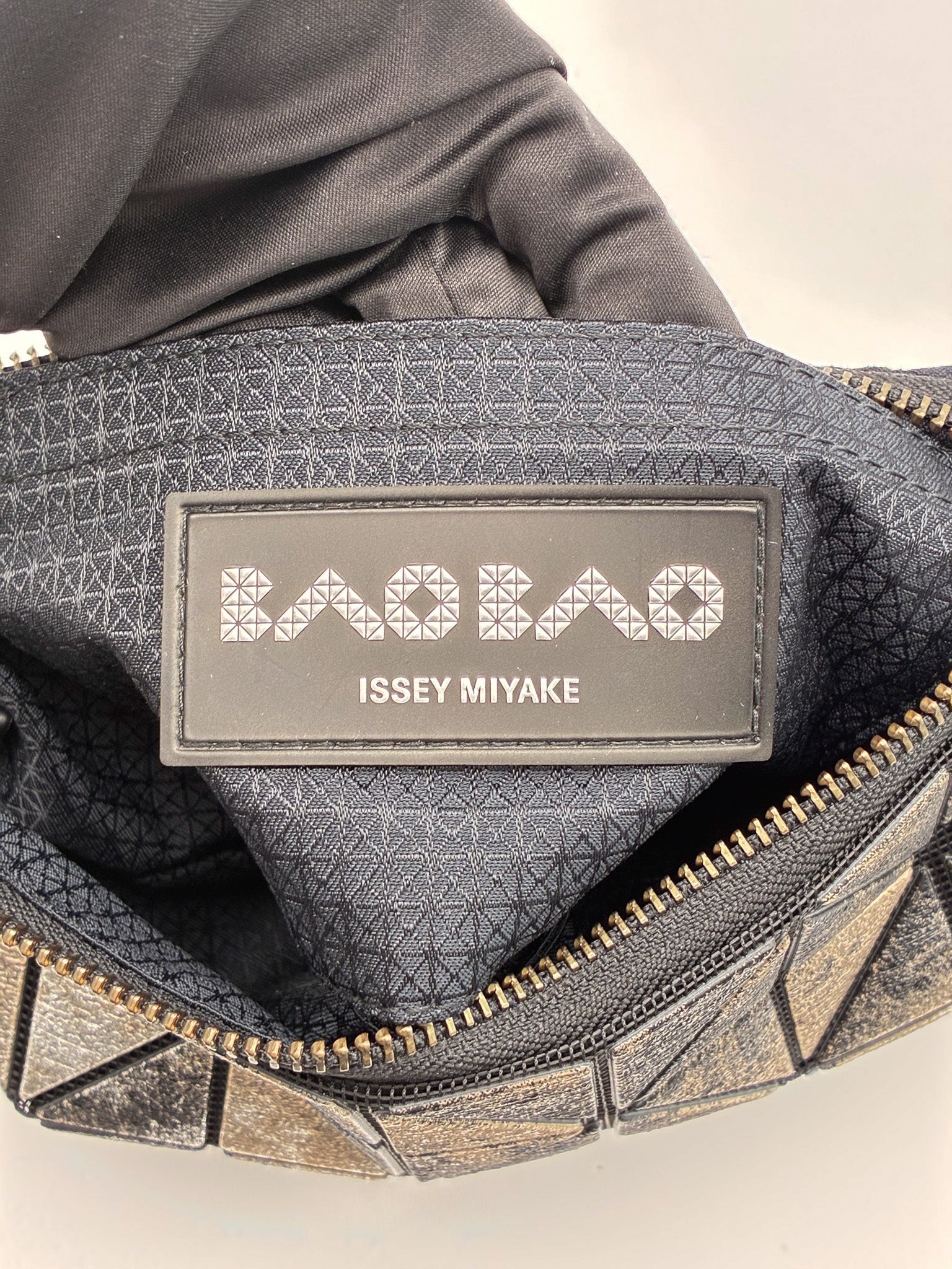 Issey Miyake platinum nebula crossbody bag