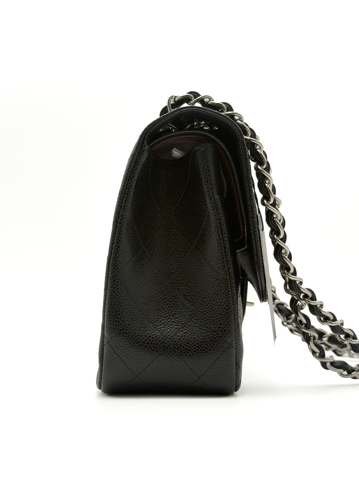 Chanel Jumbo Double Flap Black Caviar Quilted SHW
