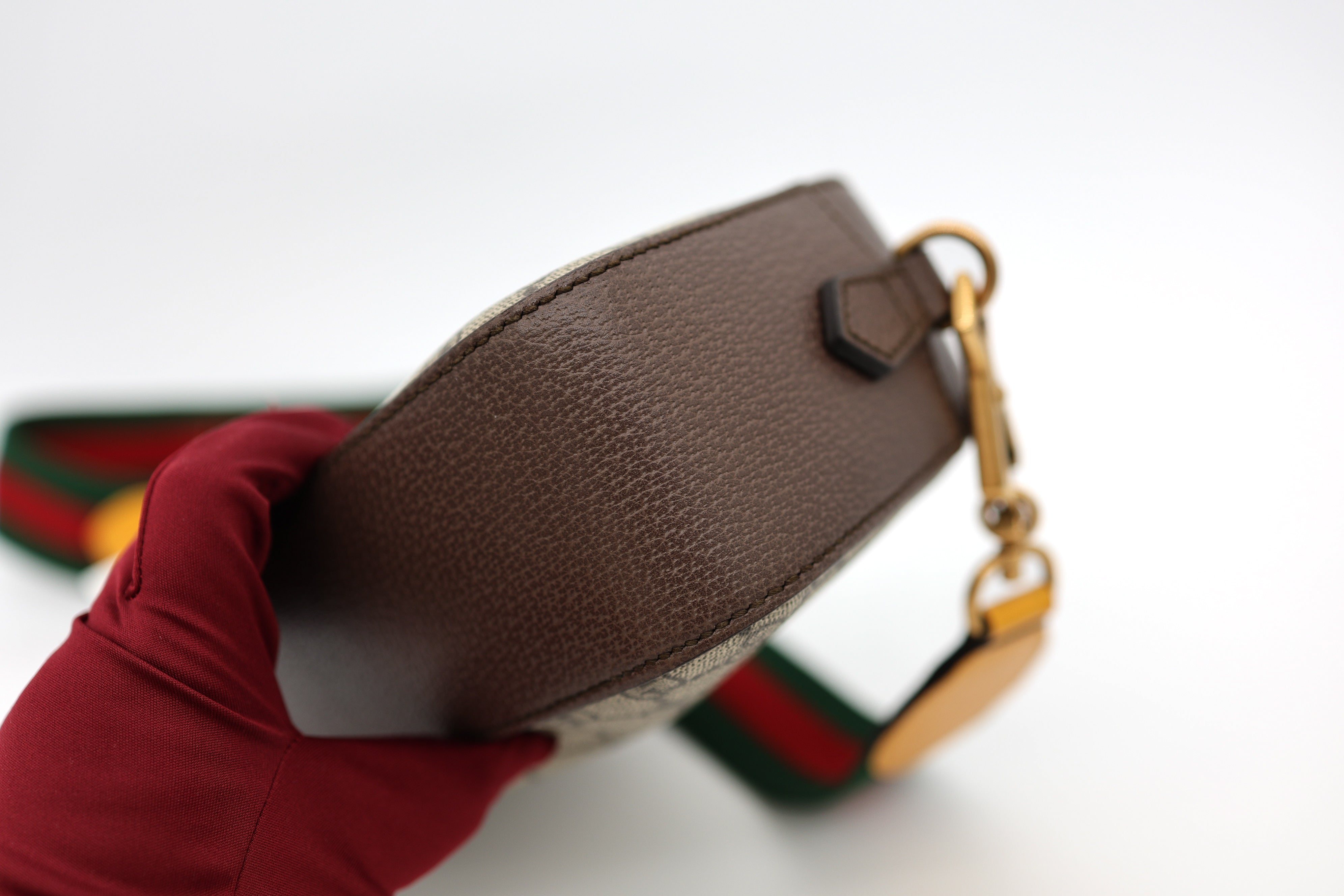 Gucci GG Supreme Monogram Web Neo Vintage Shoulder Camera Bag