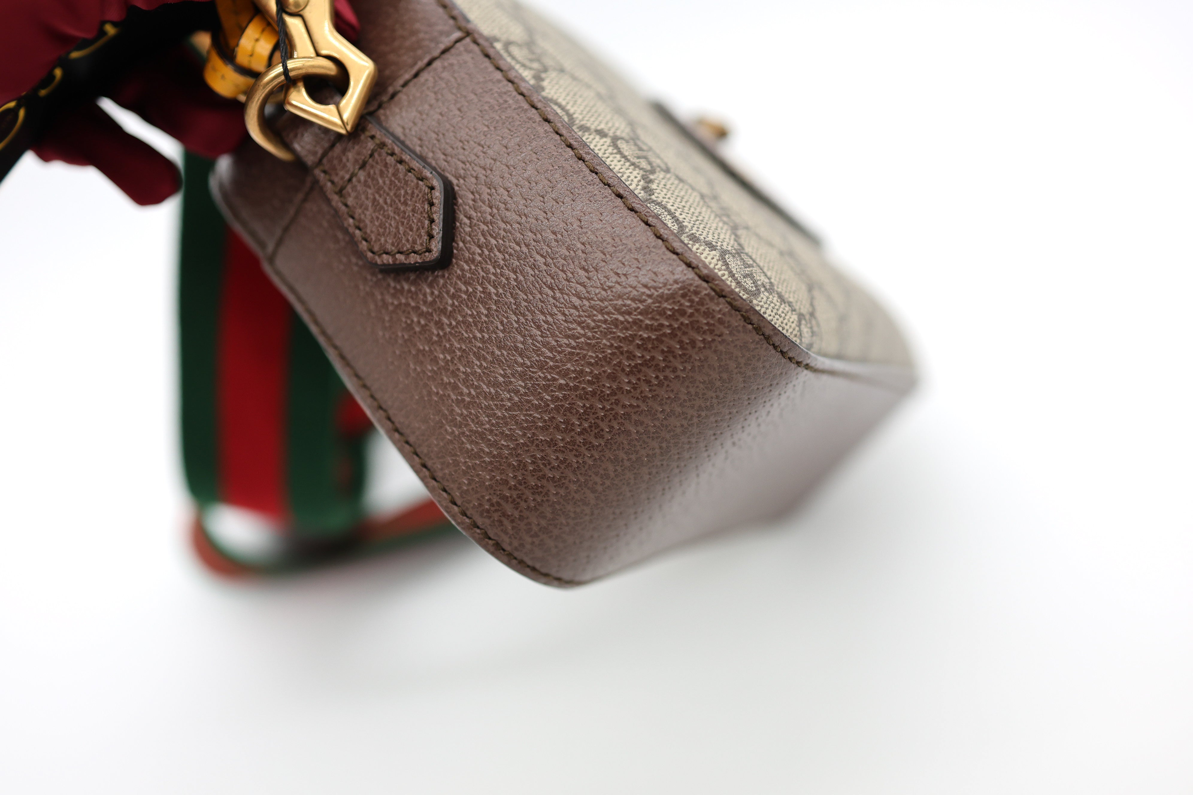 Gucci GG Supreme Monogram Web Neo Vintage Shoulder Camera Bag