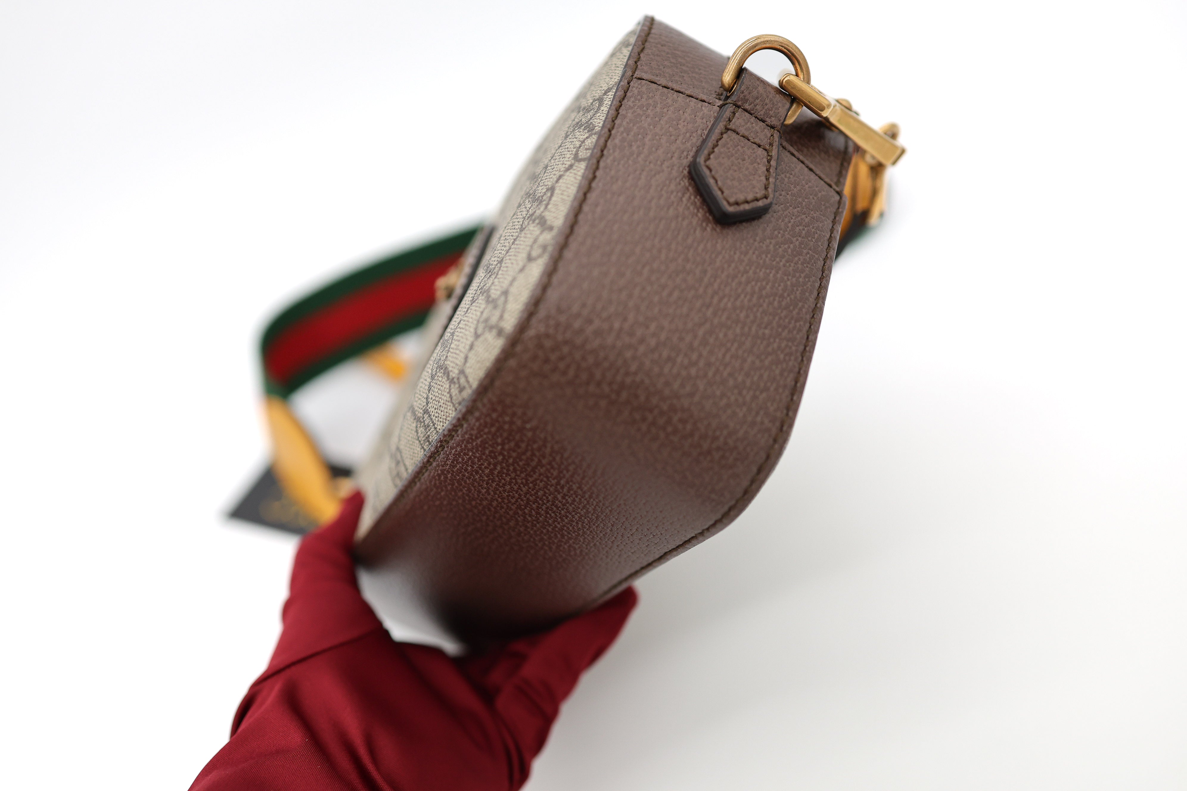 Gucci GG Supreme Monogram Web Neo Vintage Shoulder Camera Bag