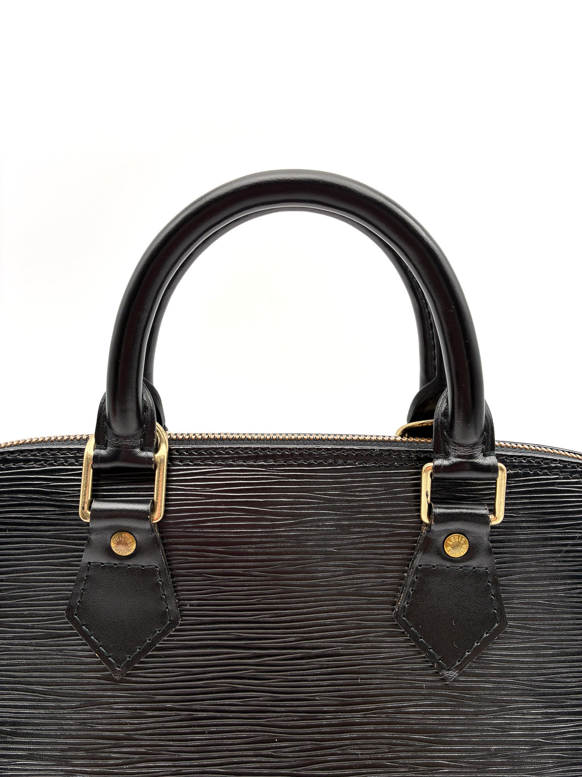 Louis Vuitton Alma PM Black Epi GHW