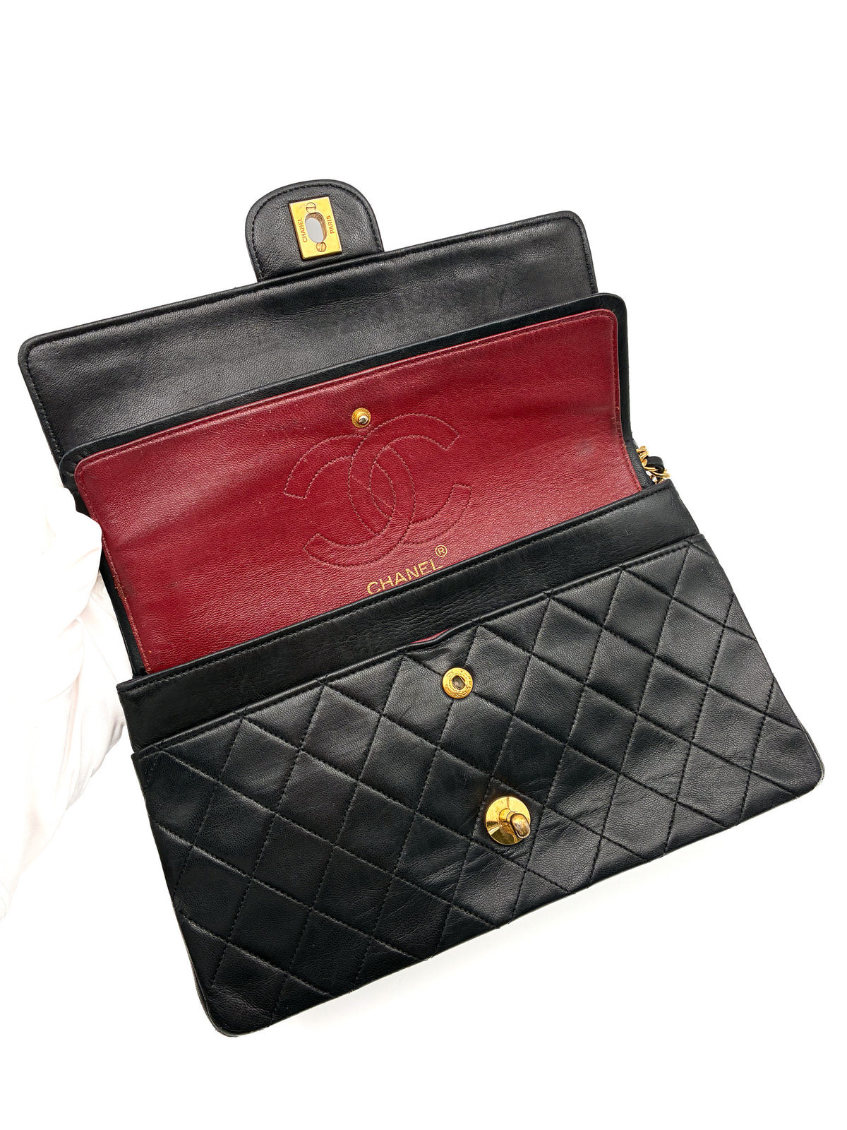 Chanel Vintage Classic Double Flap Medium lambskin