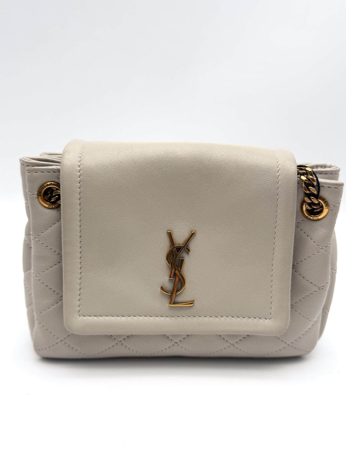 Saint Laurent Lambskin Quilted Monogram Mini Nolita