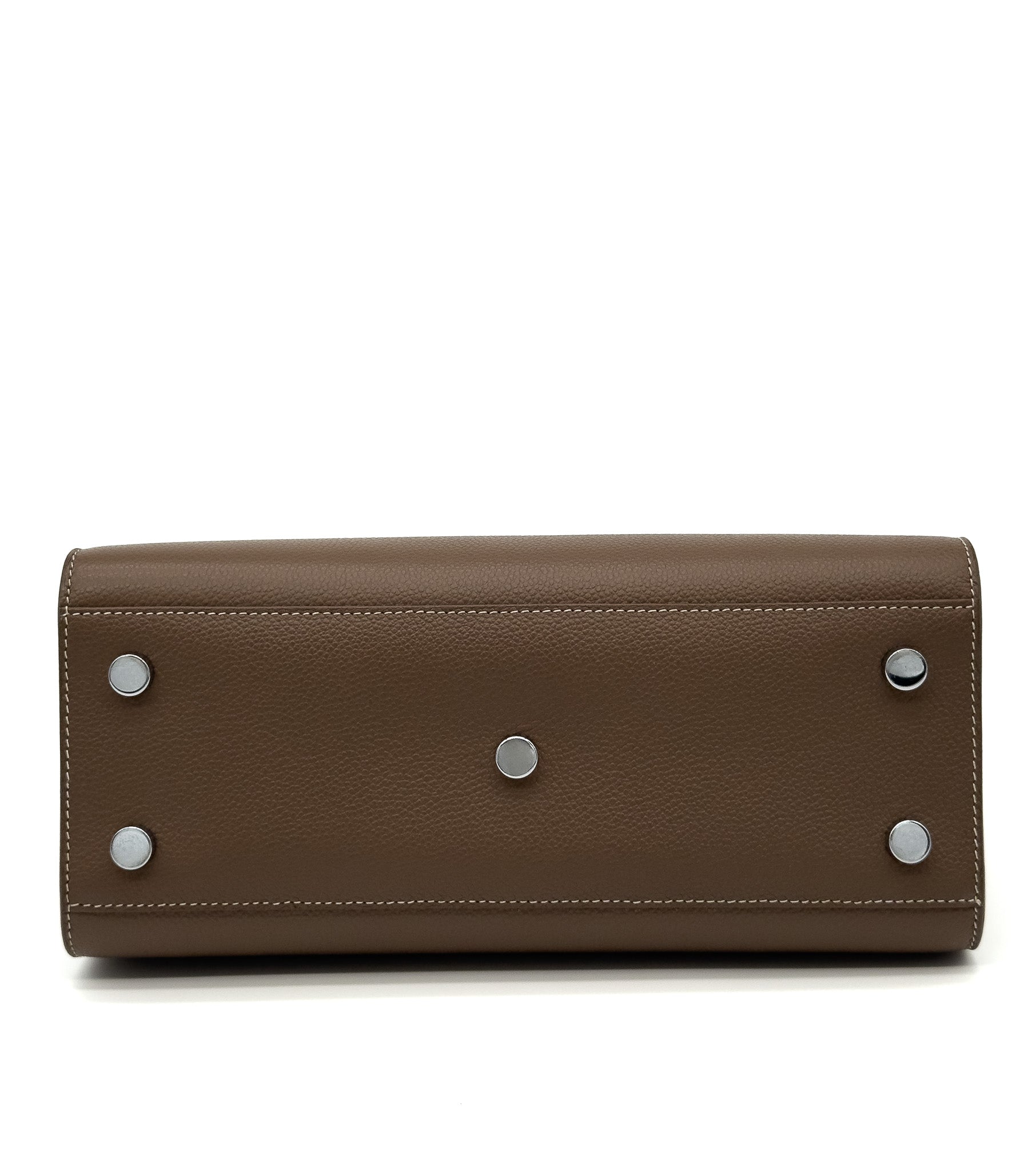 YSL Sac De Jour Taupe Grained Calfskin Leather