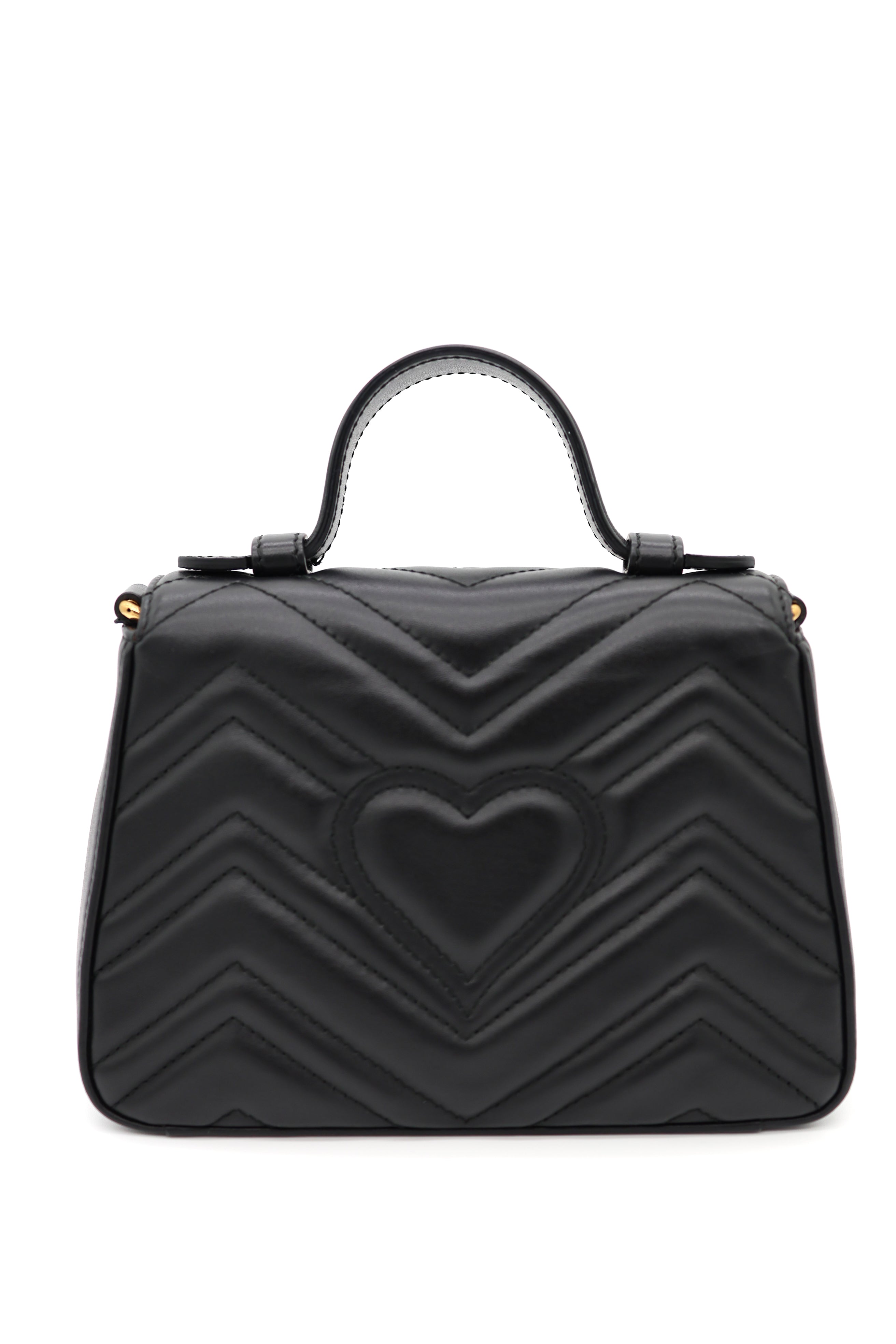 Gucci GG Marmont Mini Top Handle in Black