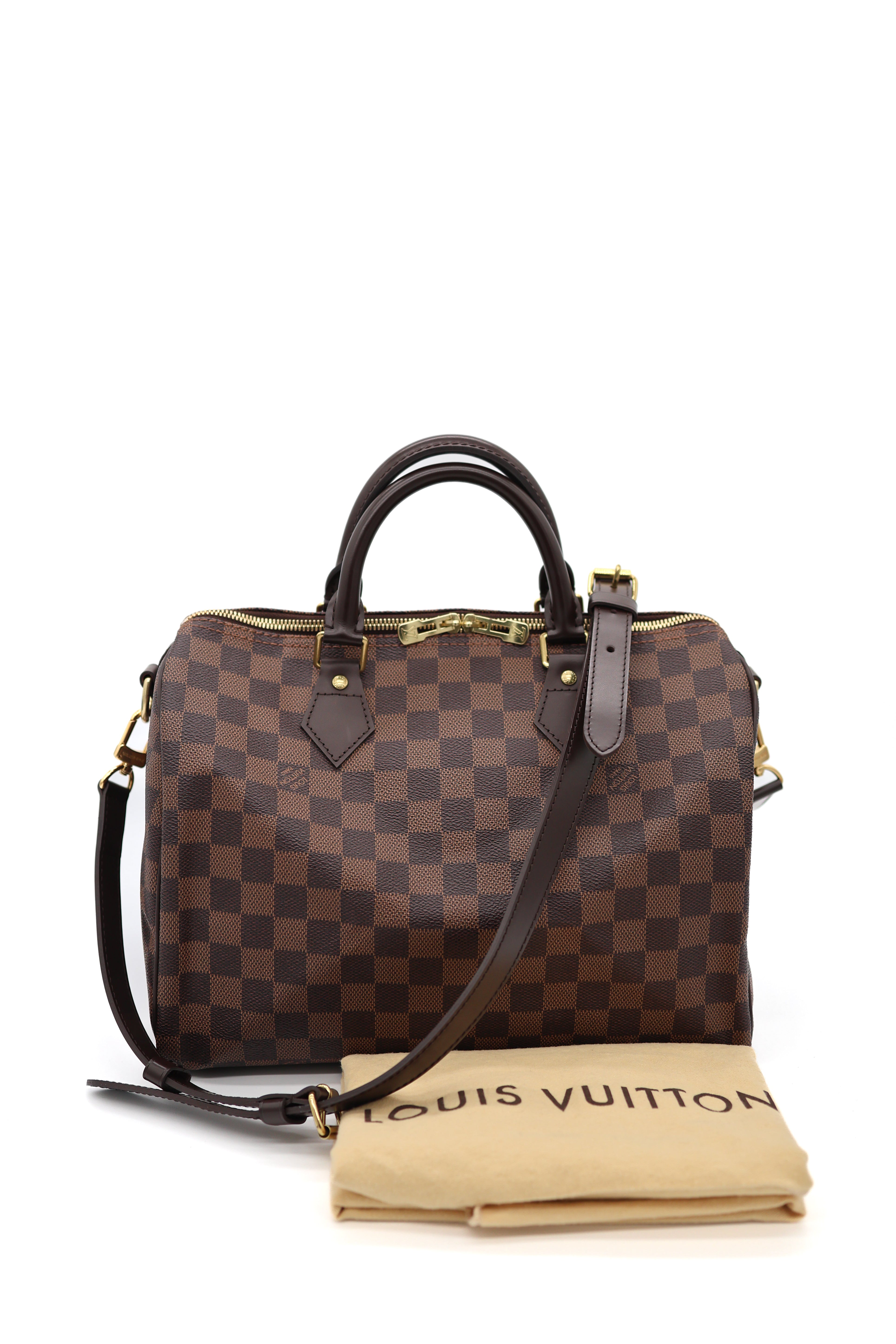 Louis Vuitton Damier Ebene Speedy Bandouliere 30
