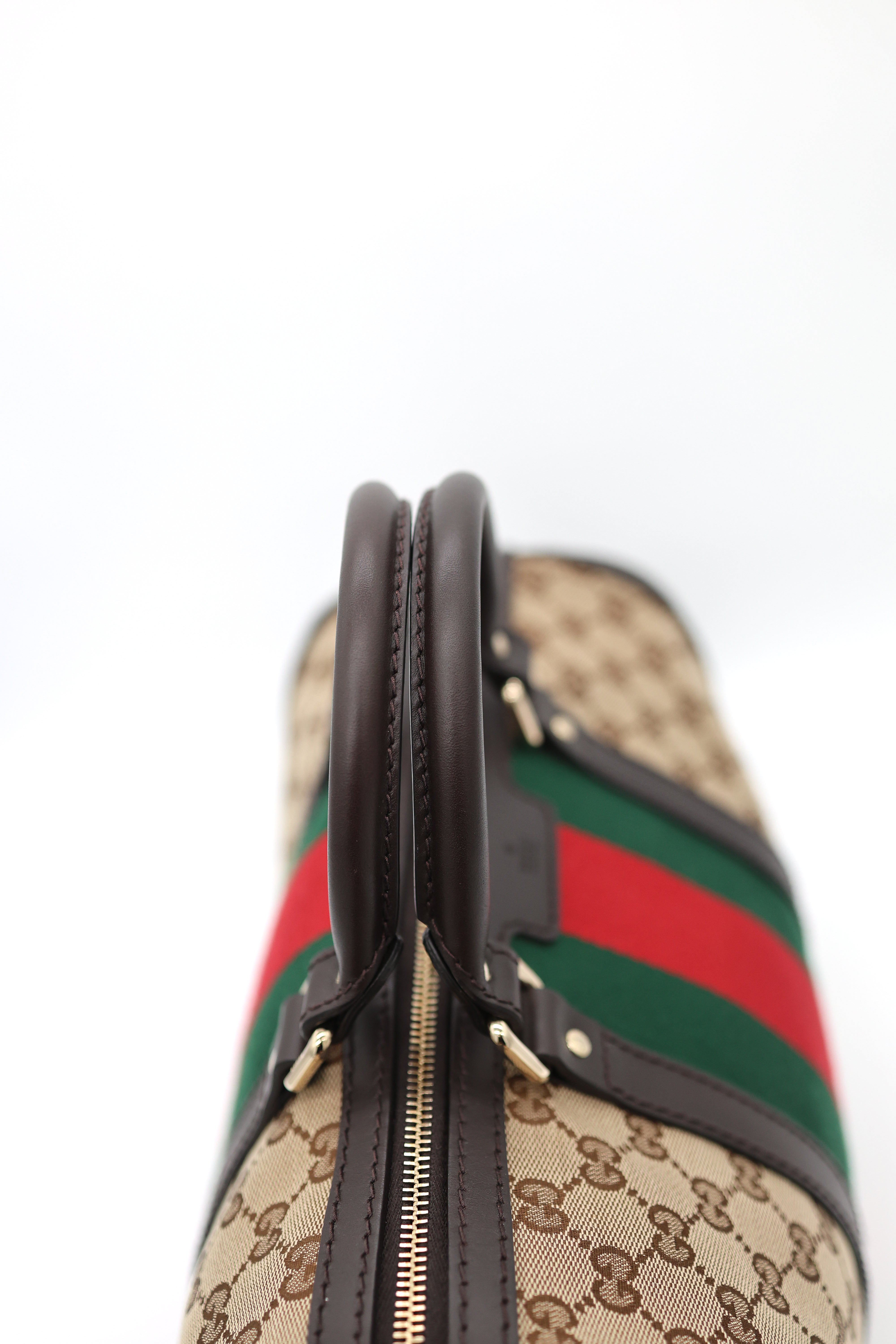 Gucci Boston Web Vintage Tote Canvas Medium