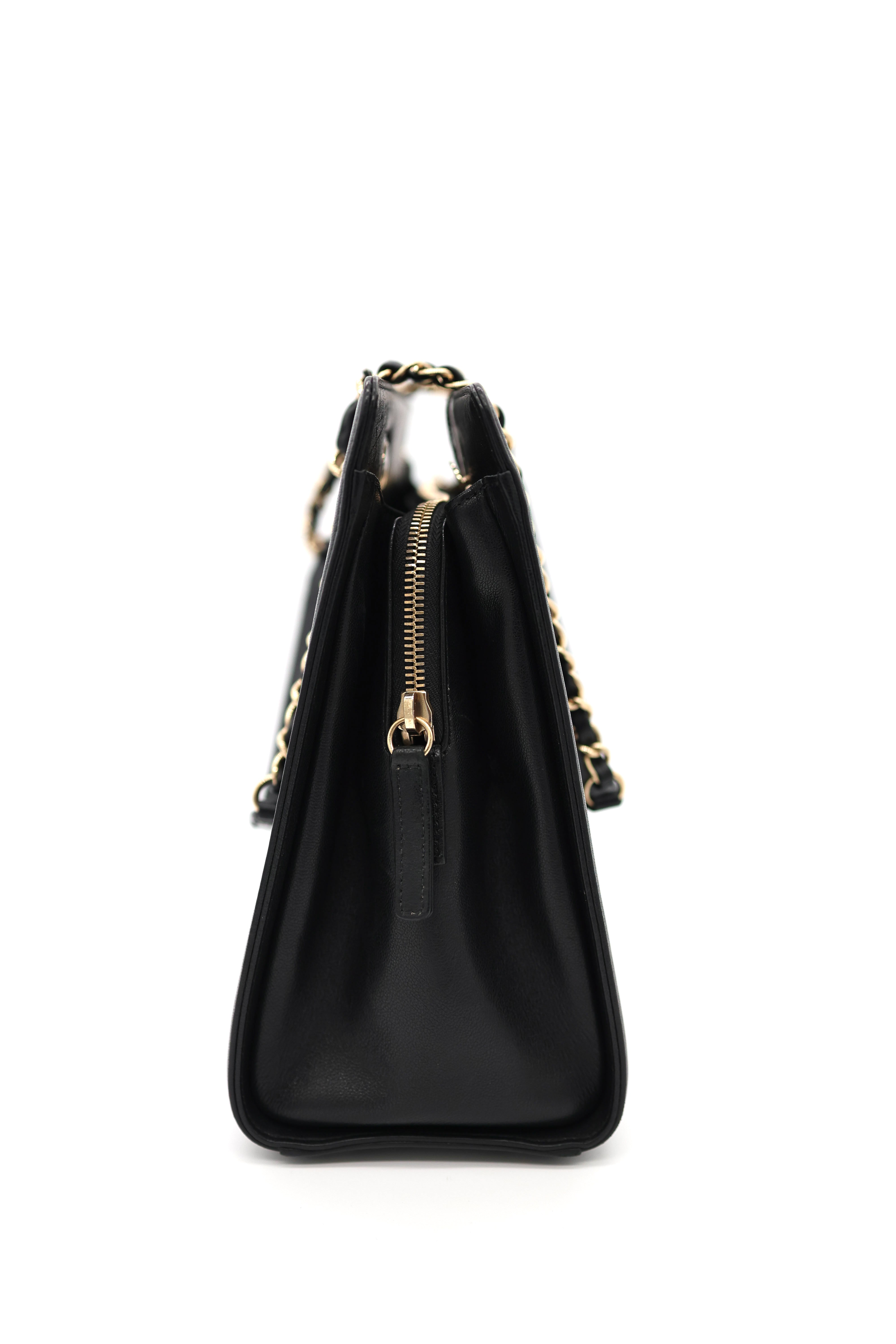 Chanel Chevron Quilted Mademoiselle Vintage Shopping Tote