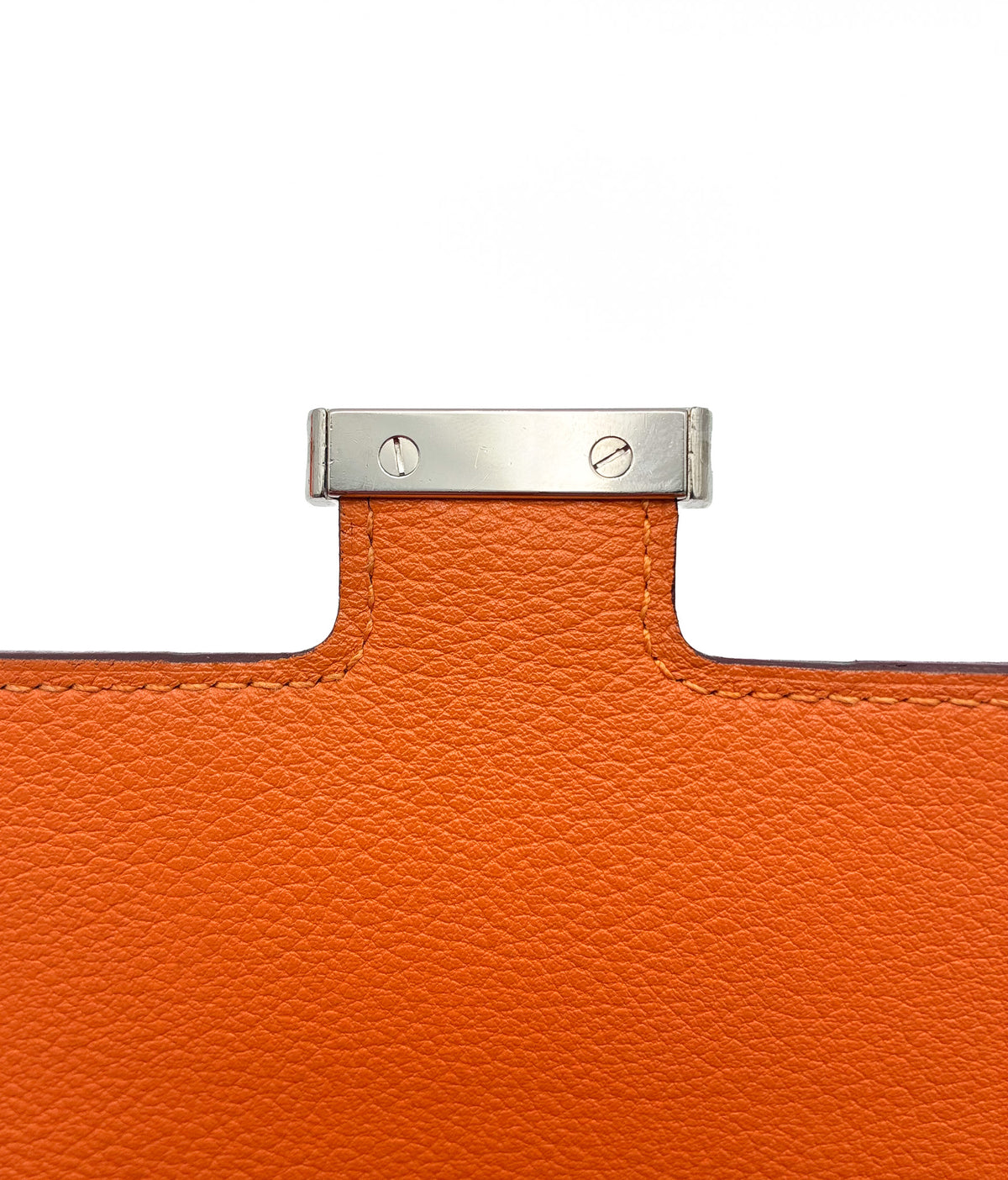 Hermes Constance Long Wallet Orange Evercolor PHW