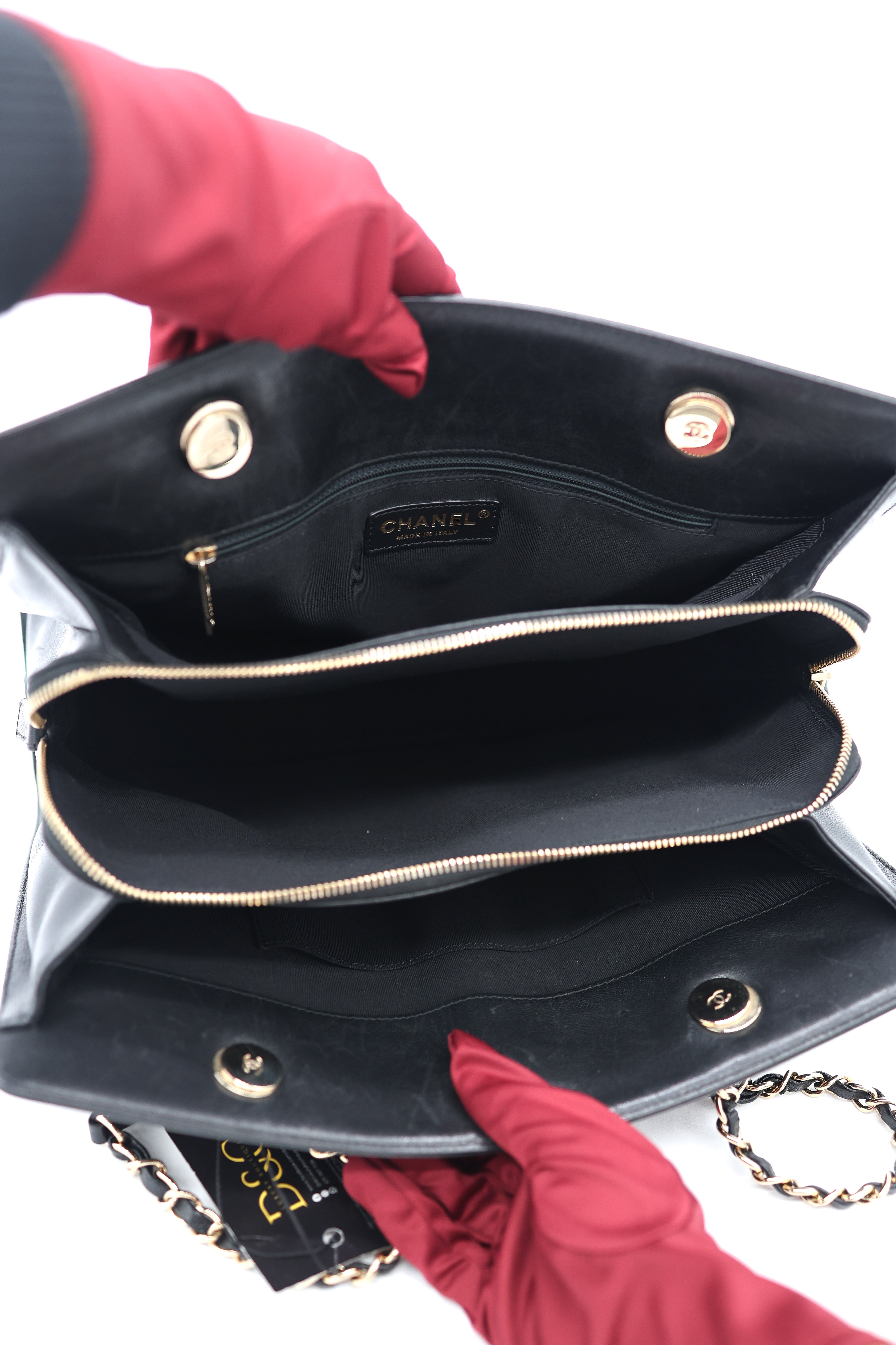 Chanel Chevron Quilted Mademoiselle Vintage Shopping Tote