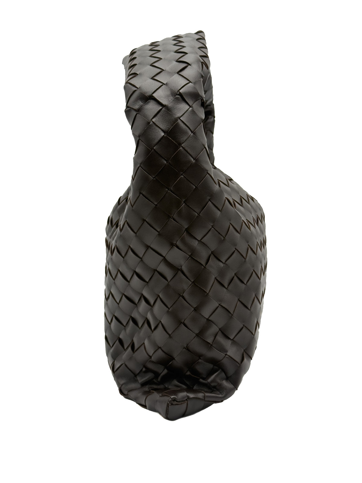 Bottega Veneta Small Hop Intrecciato Leather Shoulder Bag Fondant