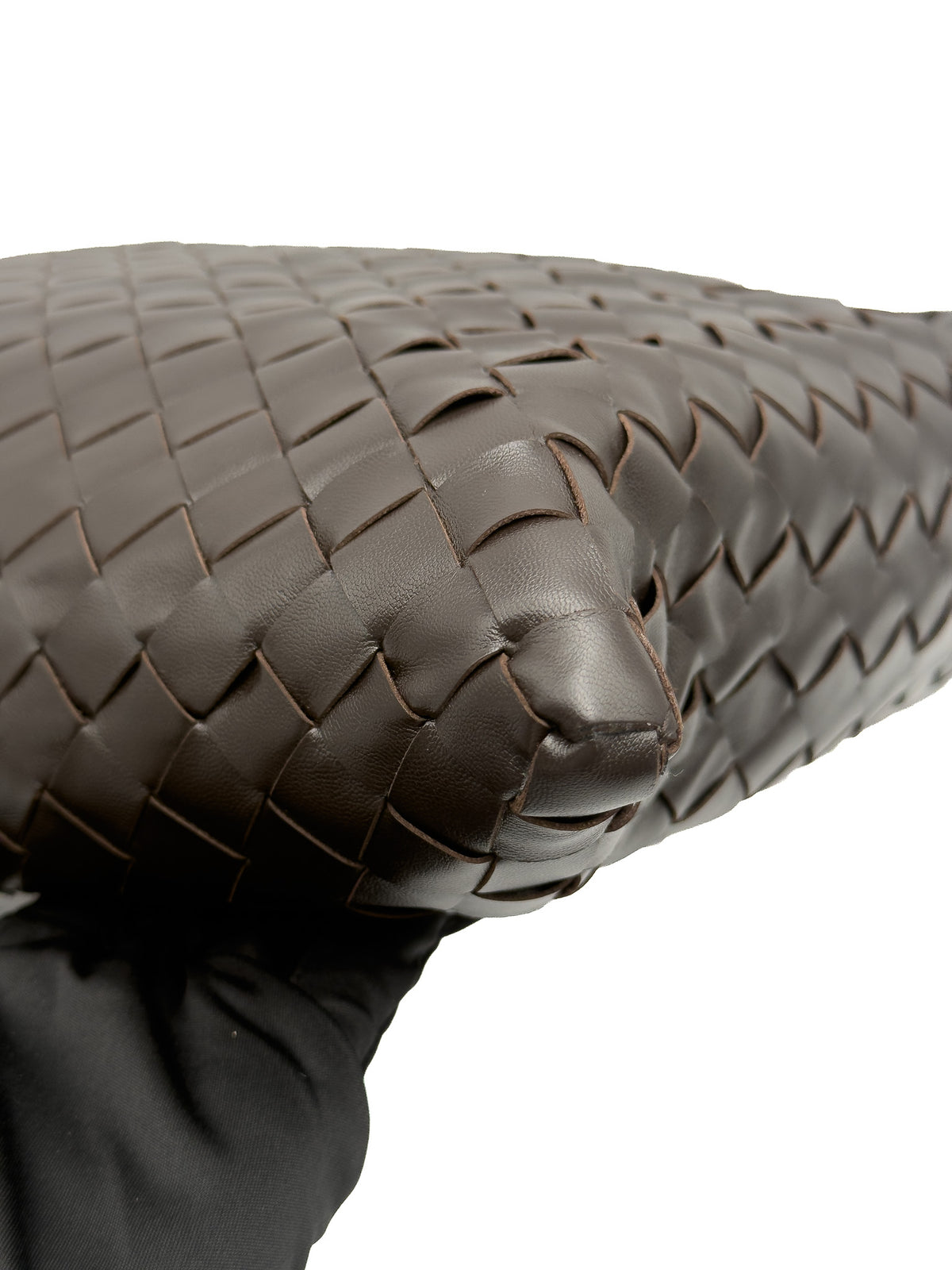 Bottega Veneta Small Hop Intrecciato Leather Shoulder Bag Fondant
