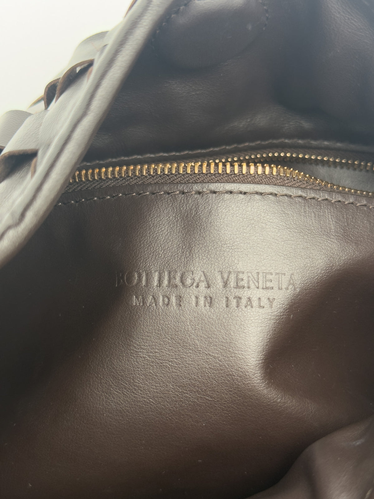 Bottega Veneta Small Hop Intrecciato Leather Shoulder Bag Fondant