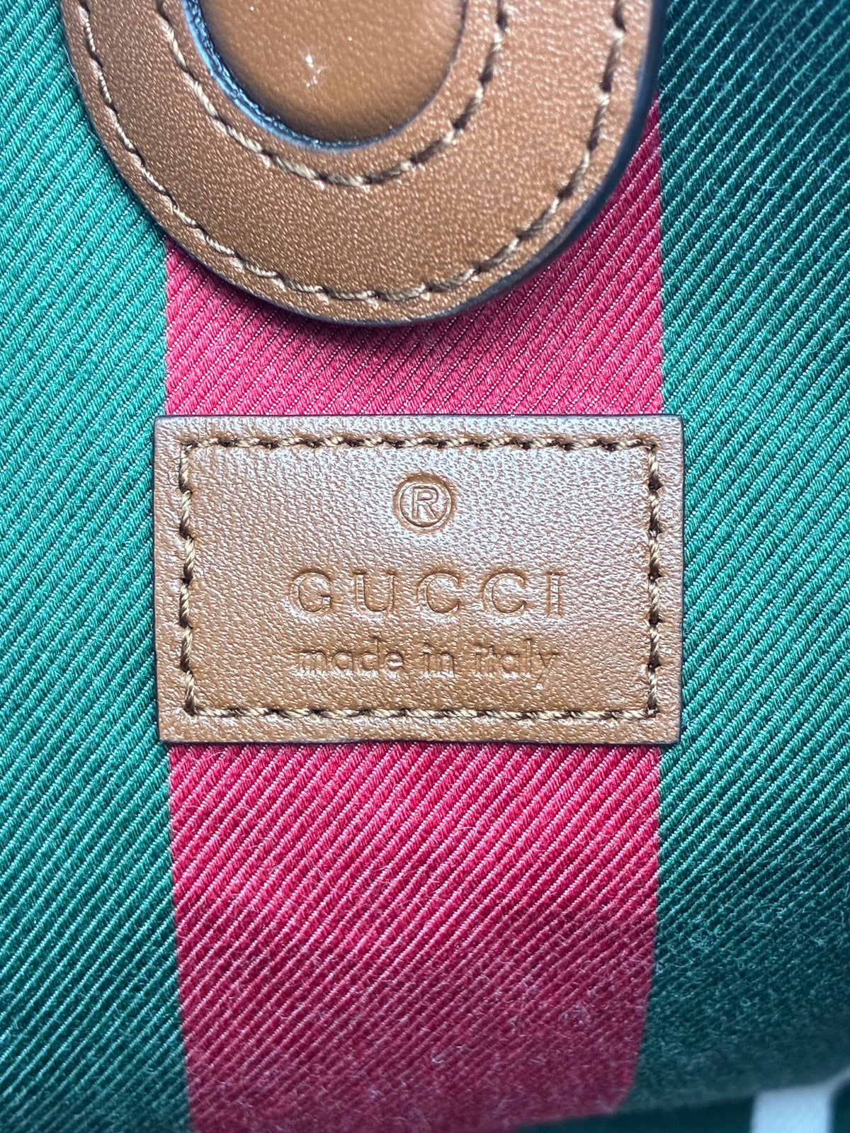 Gucci GG Emblem nano bucket bag
