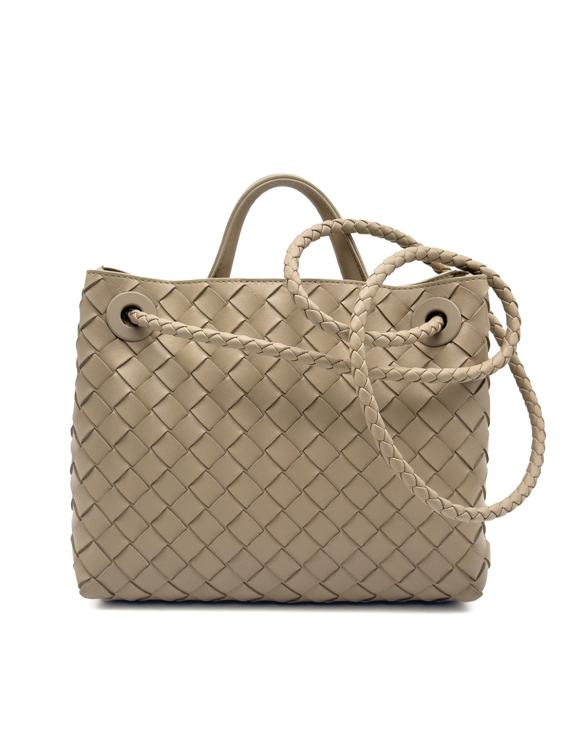 Bottega Veneta Andiamo Bag Small Ecru