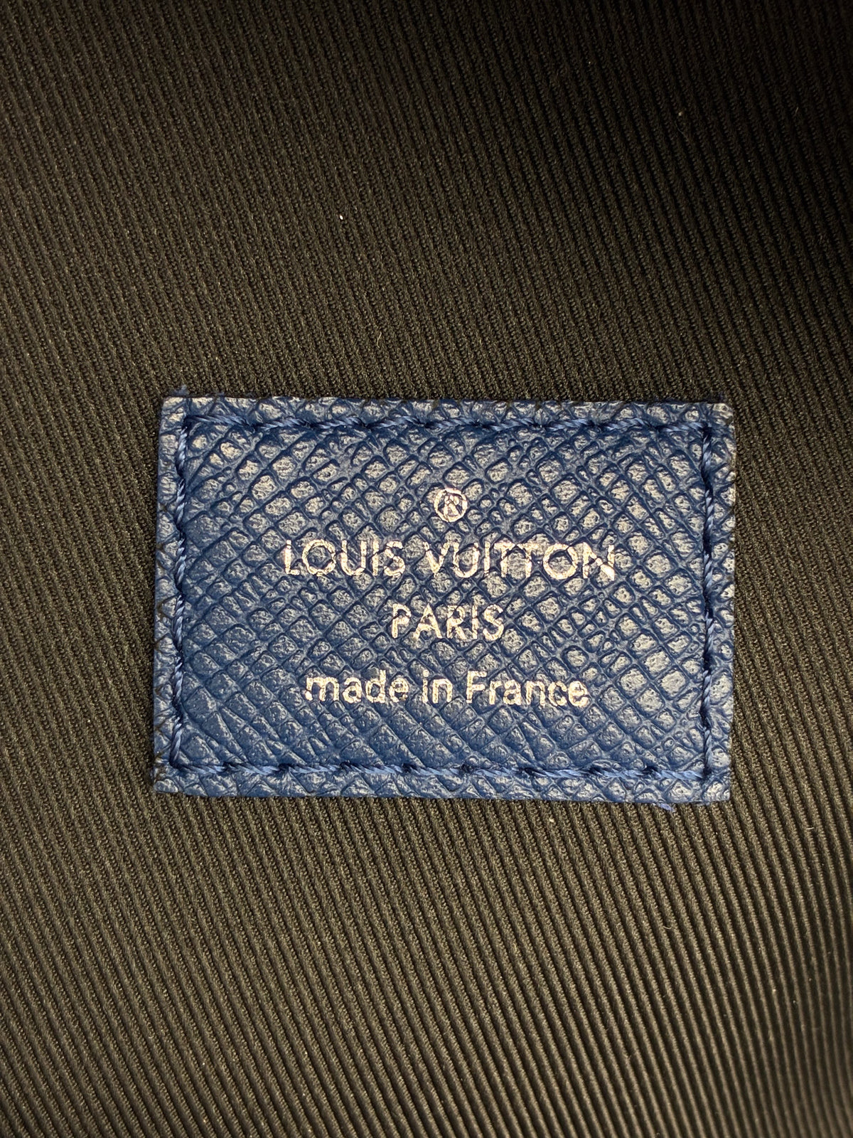 LV Discovery Monogram Blue Backpack Taiga