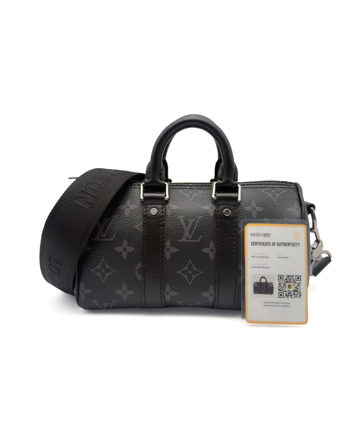 LOUIS VUITTON Keepall Bandouliere 25 Reverse Monogram Eclipse