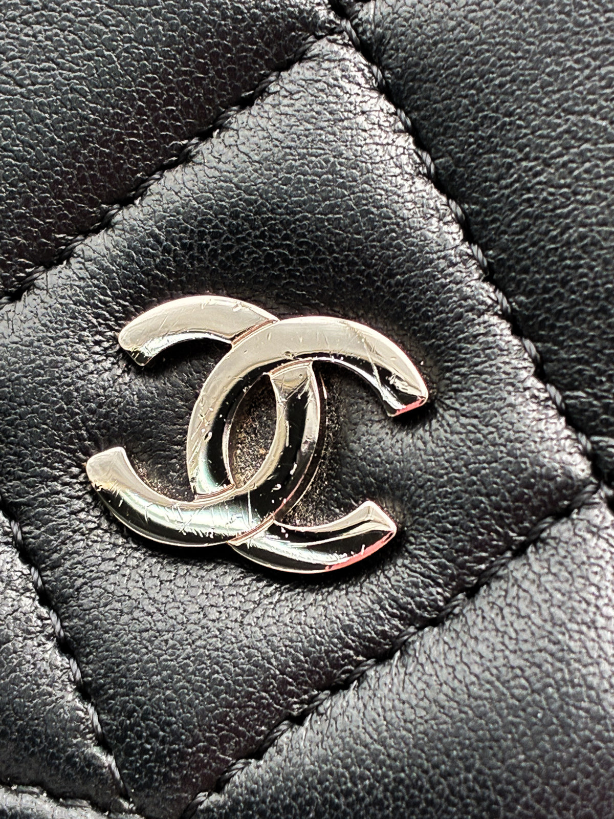 CHANEL Wallet on Chain Lambskin Leather SHW