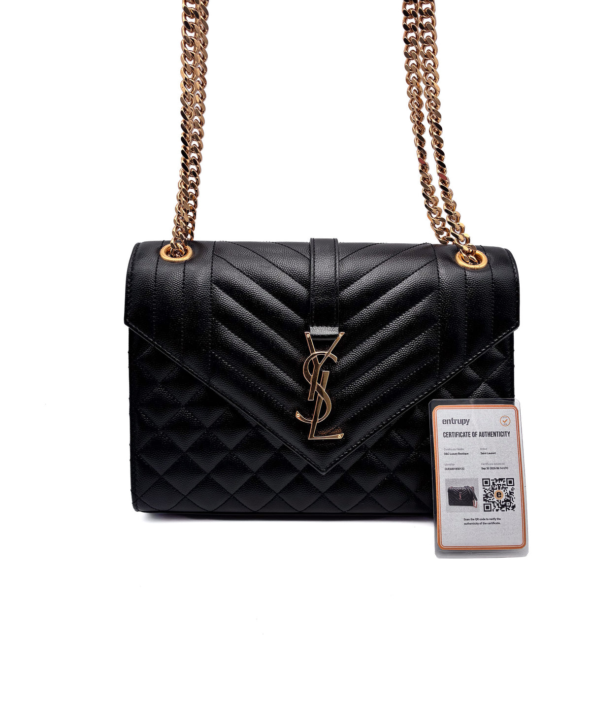 Yves Saint Laurent Envelope Medium Bag GHW